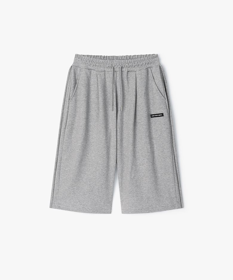3Pleats Bermuda Wide Sweat Shorts GREY