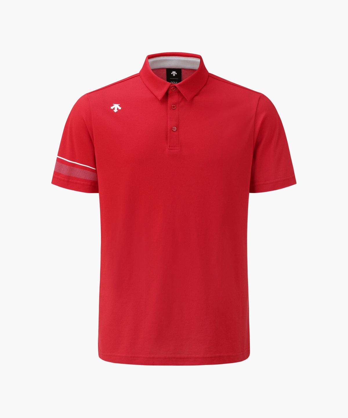 데상트 골프(DESCENTE GOLF) 남성 원포인트 카라 반팔티셔츠  DR31MFTS74