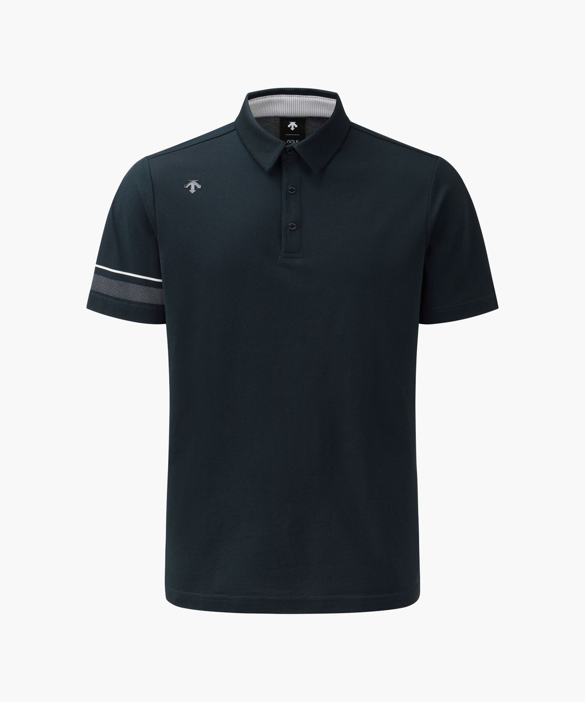 데상트 골프(DESCENTE GOLF) 남성 원포인트 카라 반팔티셔츠  DR31MFTS74