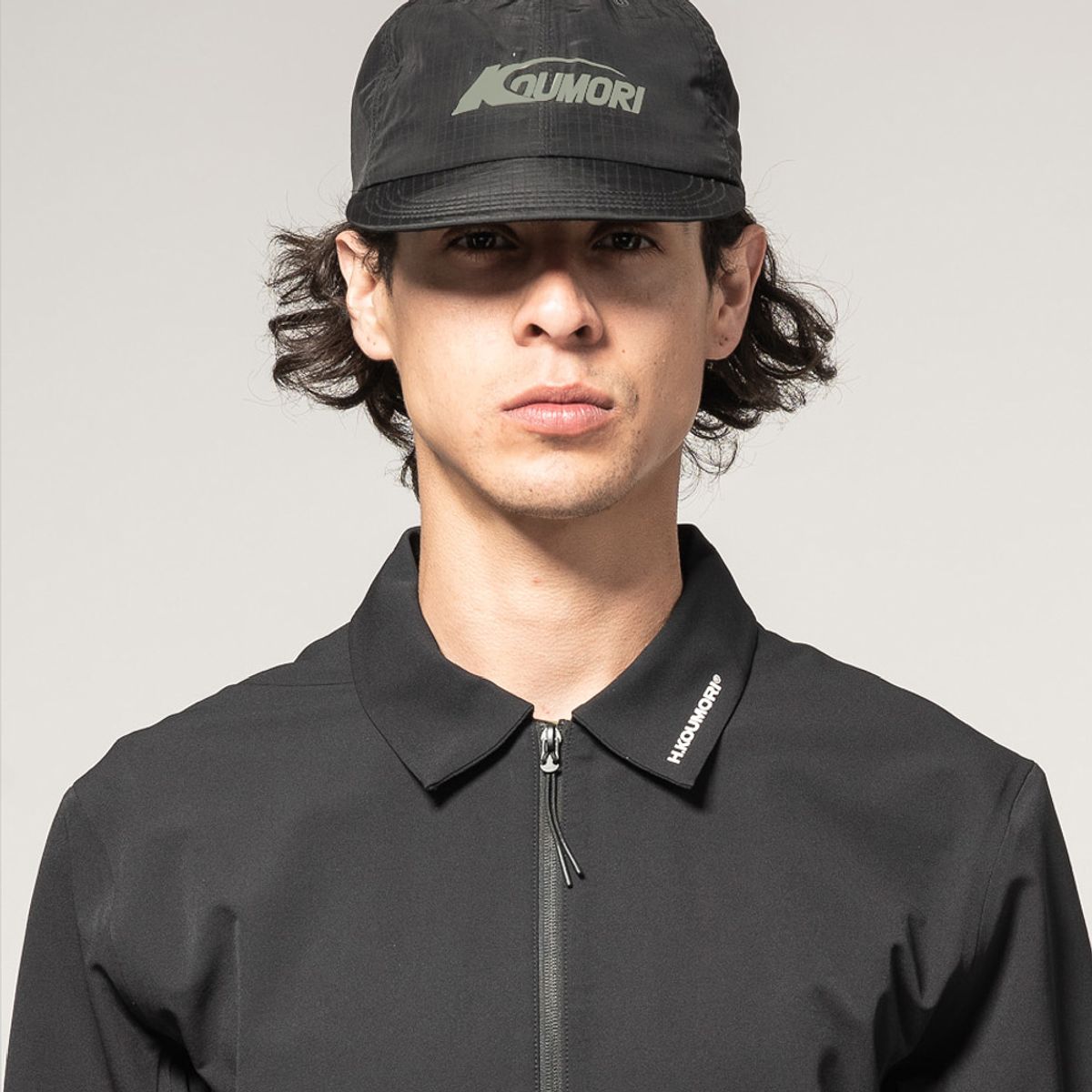 H.쿠모리(H.KOUMORI) U - Ripstop Cap - Black