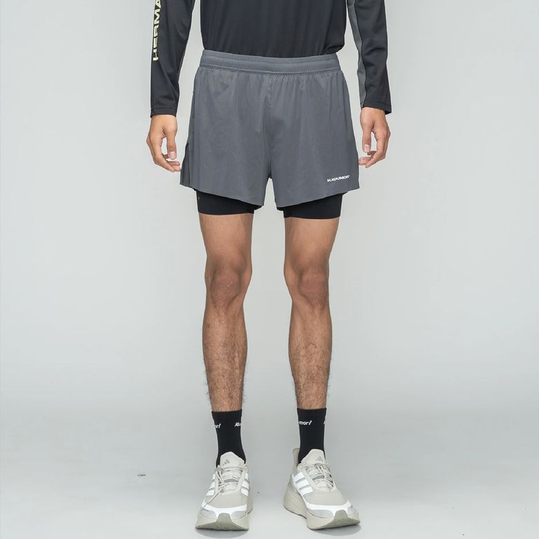 M - Training Shorts - Asphalt / Black
