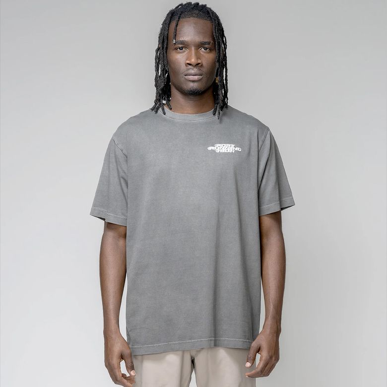 Post Running High Flames Regular T-Shirt - BLACK GMY