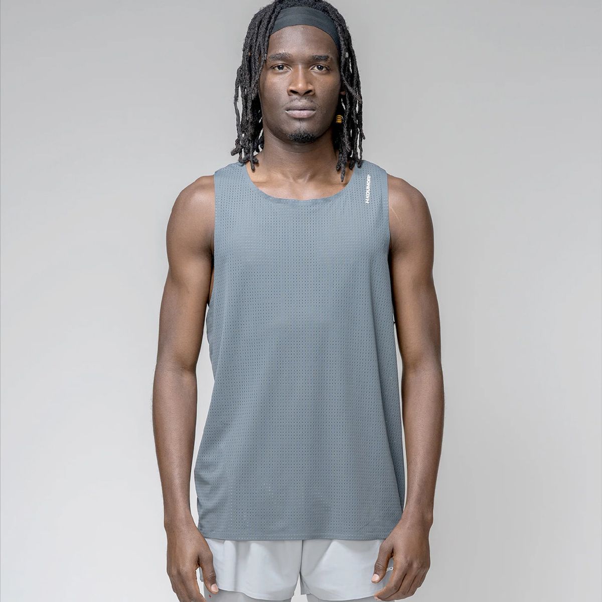 H.쿠모리(H.KOUMORI) Training Singlet - Turbulence Blue