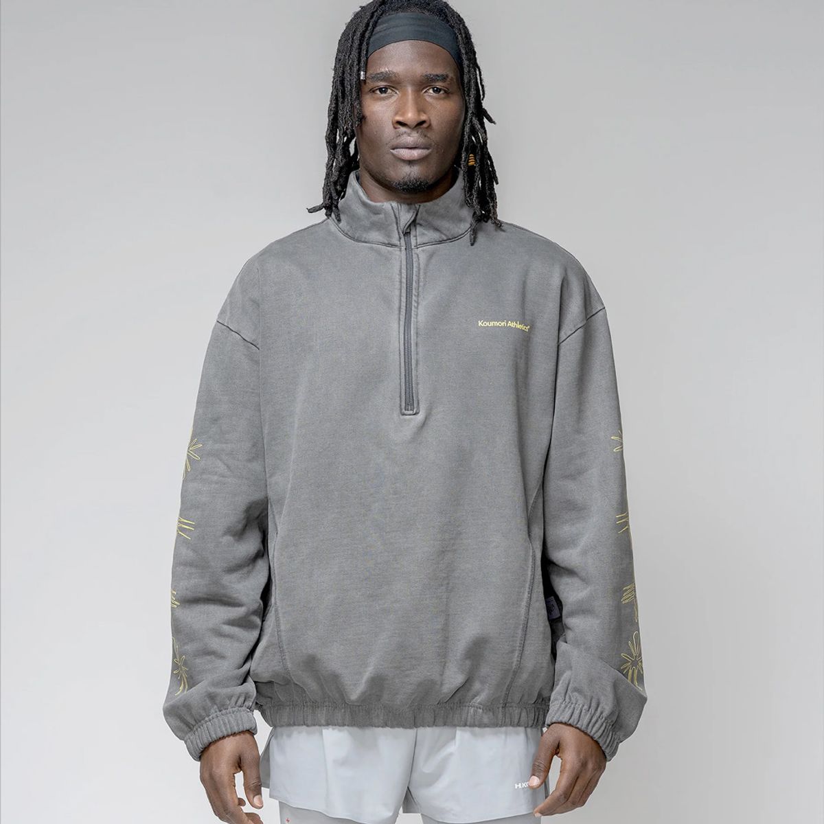 H.쿠모리(H.KOUMORI) Momentum Half Zip - BLACK GMY