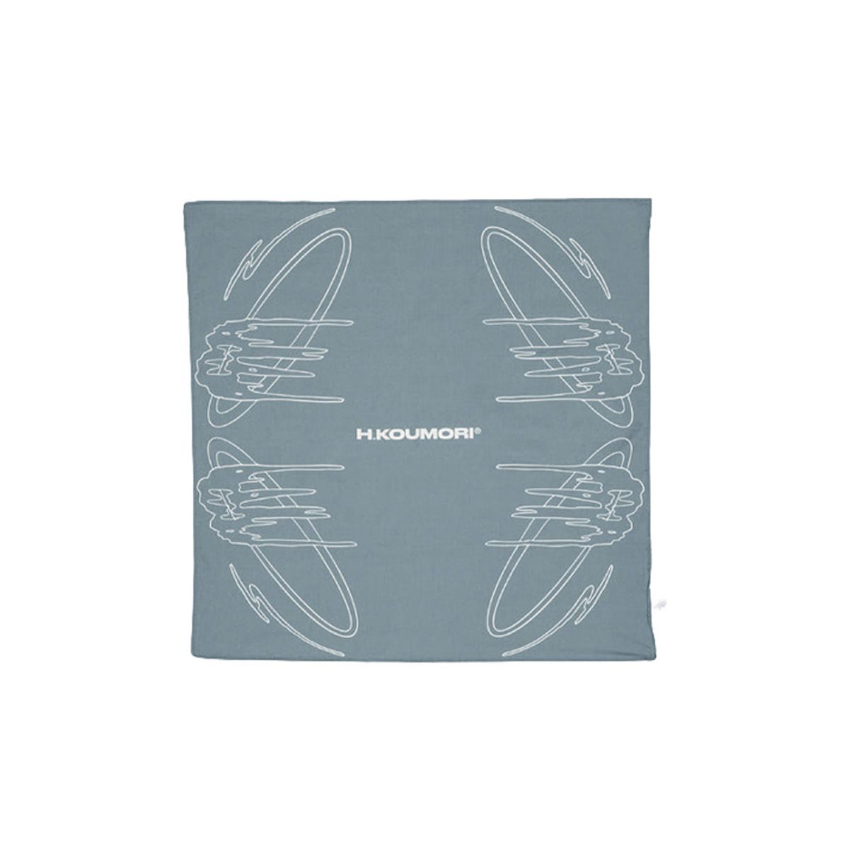 H.쿠모리(H.KOUMORI) Bandana - Turbulence BLUE