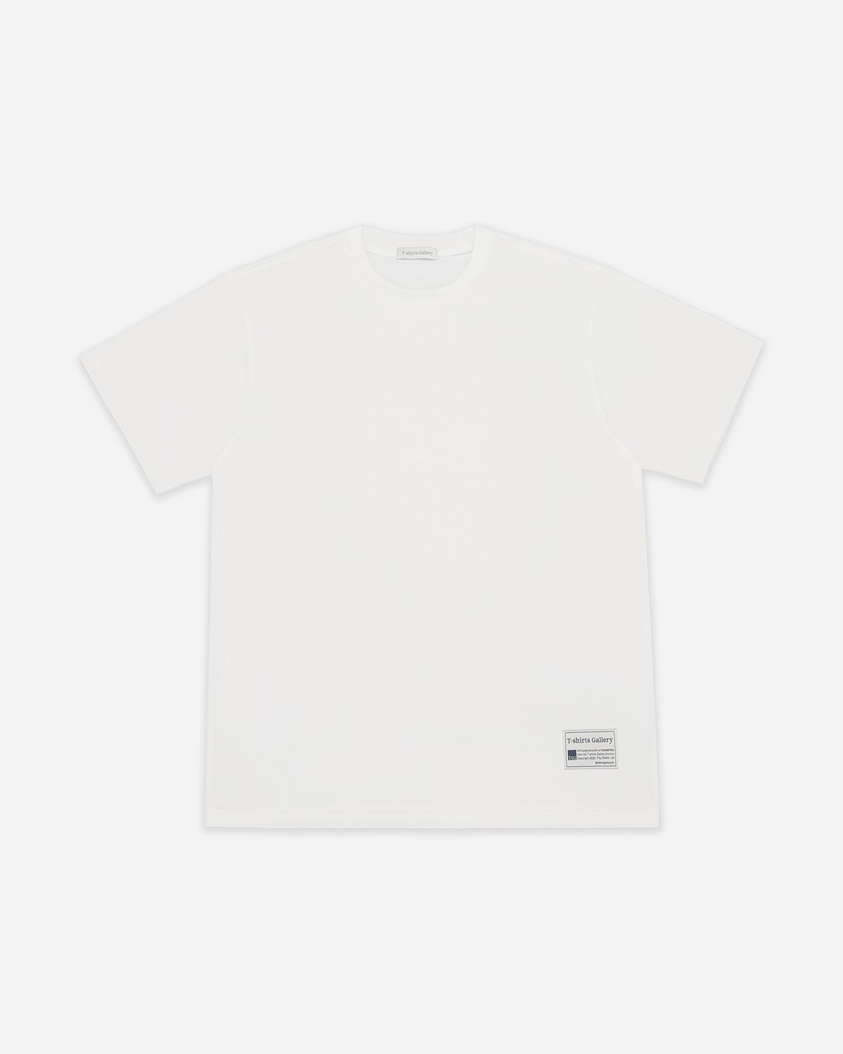 티셔츠 갤러리(TSHIRTS GALLERY) [14s BODY]  오버사이즈 반팔 티셔츠 - WHITE