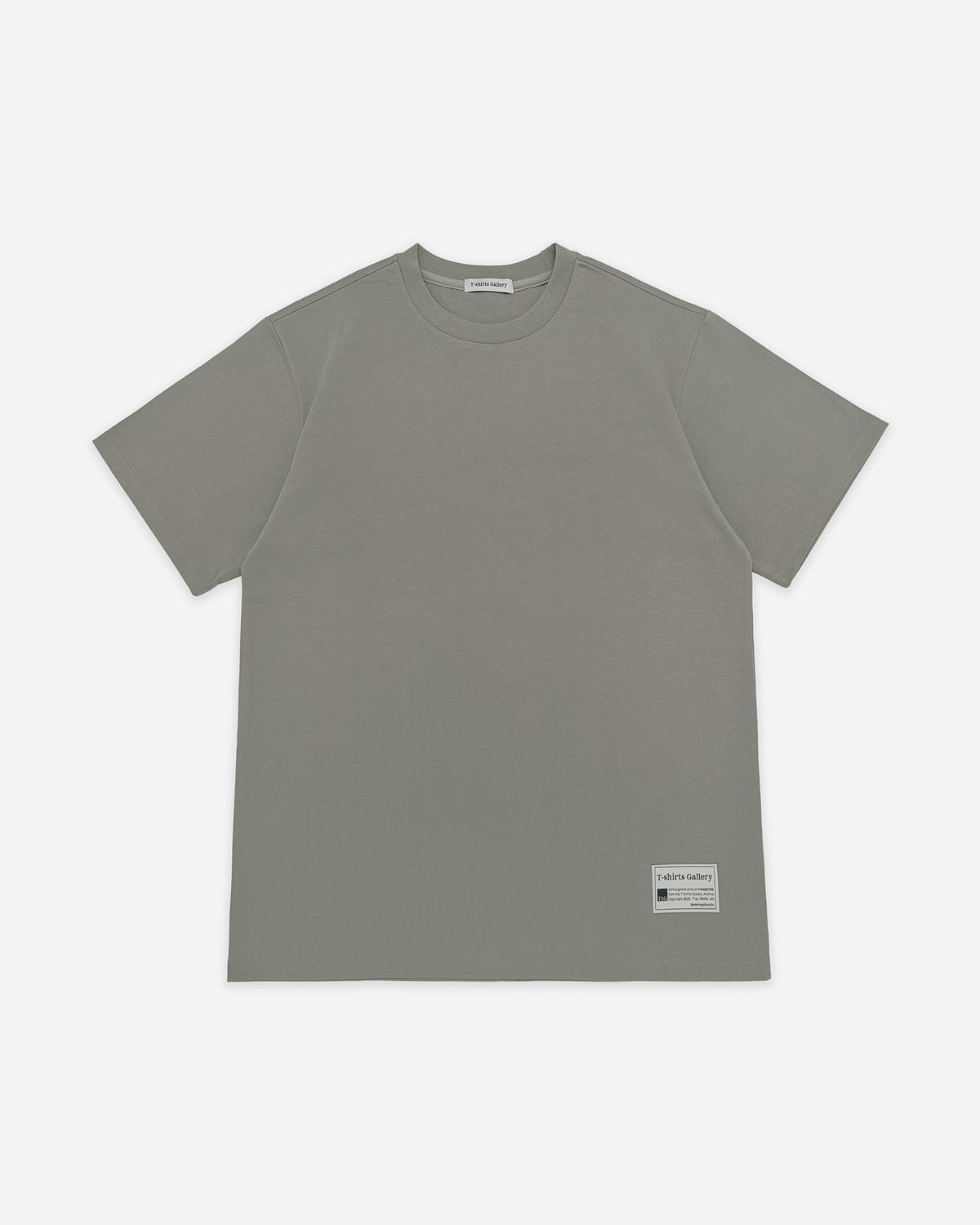 티셔츠 갤러리(TSHIRTS GALLERY) [14s BODY] 오버사이즈 반팔 티셔츠 - KHAKI BEIGE