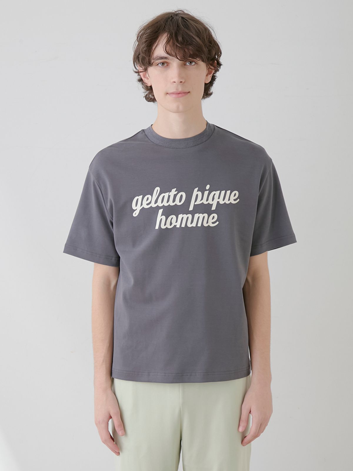젤라또 피케(GELATO PIQUE) [HOMME] 로고 프린트 티셔츠 PHCT251926
