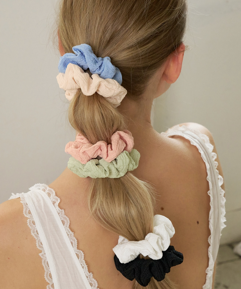 pastel mini scrunchie (6colors)