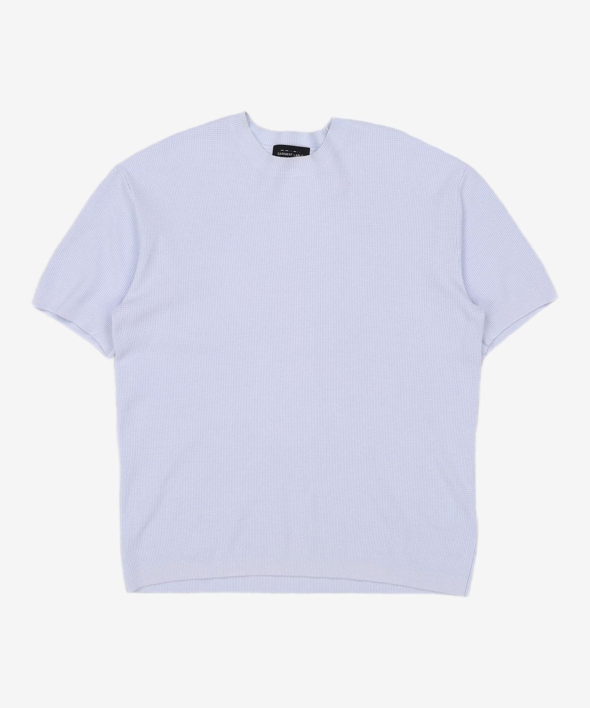 가먼트레이블(GARMENT LABLE) Shory Sleeve Waffle Knit - Sky Blue S