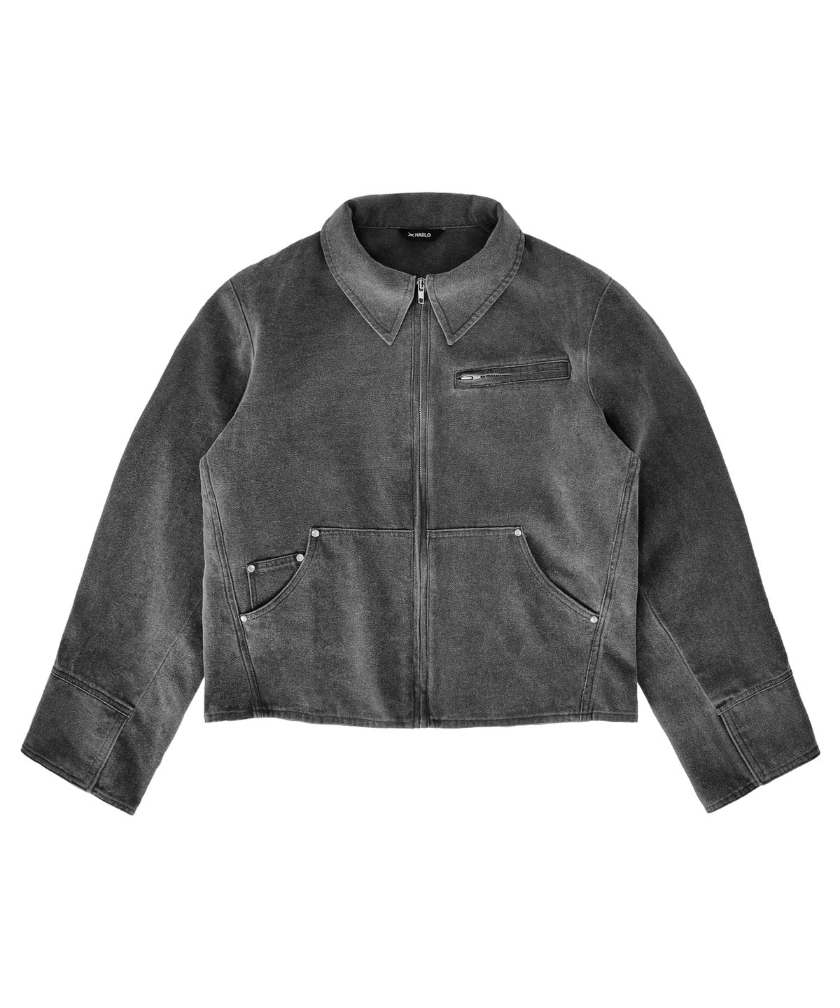 헤일로(HAIILO) Miled Work Jacket (Cement-charcoal)