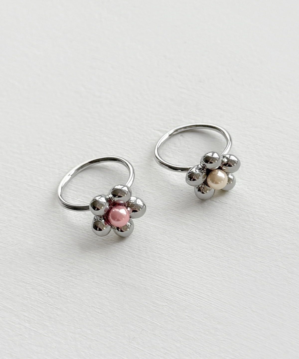 판타스틱 플래닛(FANTASTIC PLANET) balloon flower pearl ring (2colors)