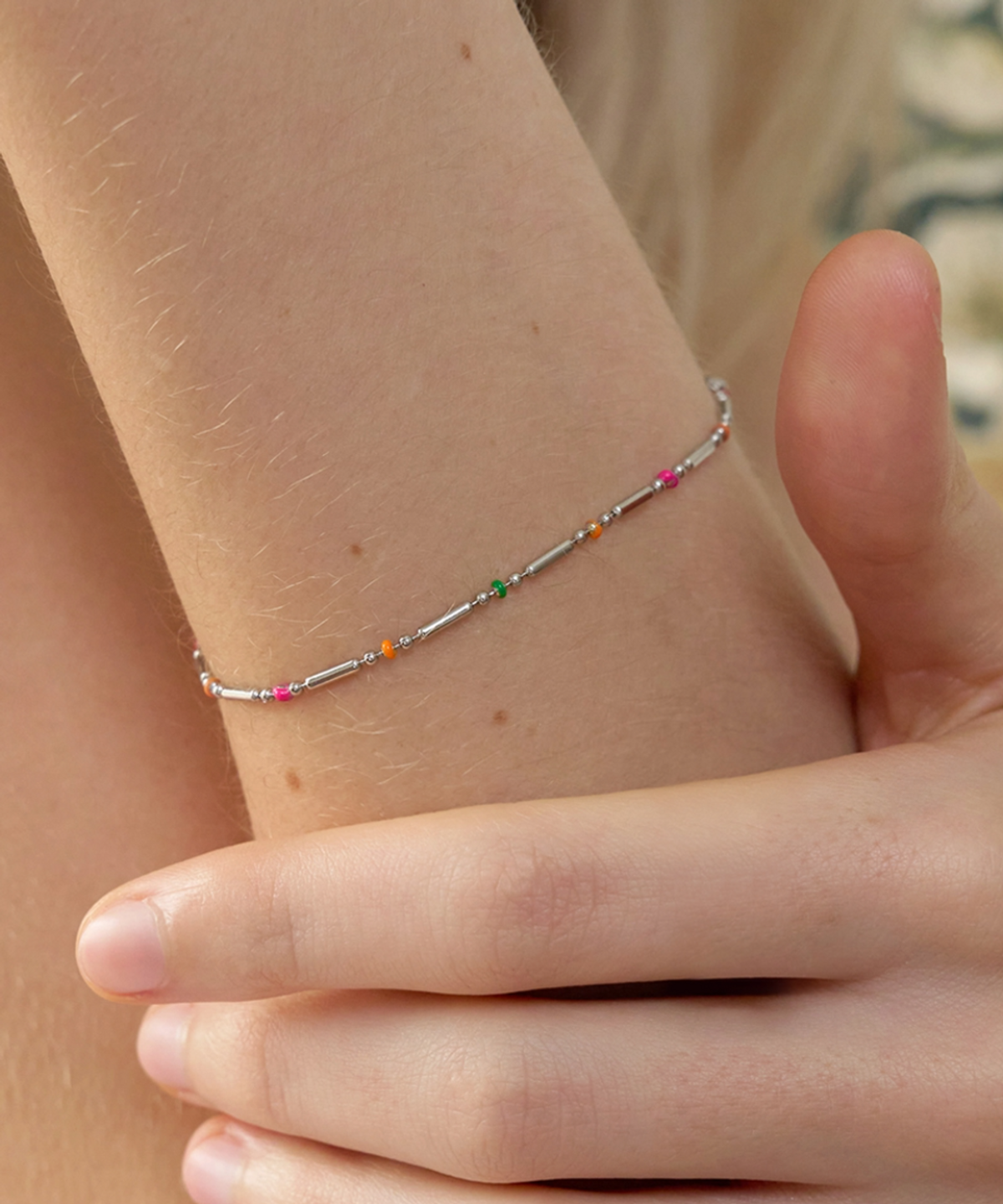 판타스틱 플래닛(FANTASTIC PLANET) tiny dot bar bracelet
