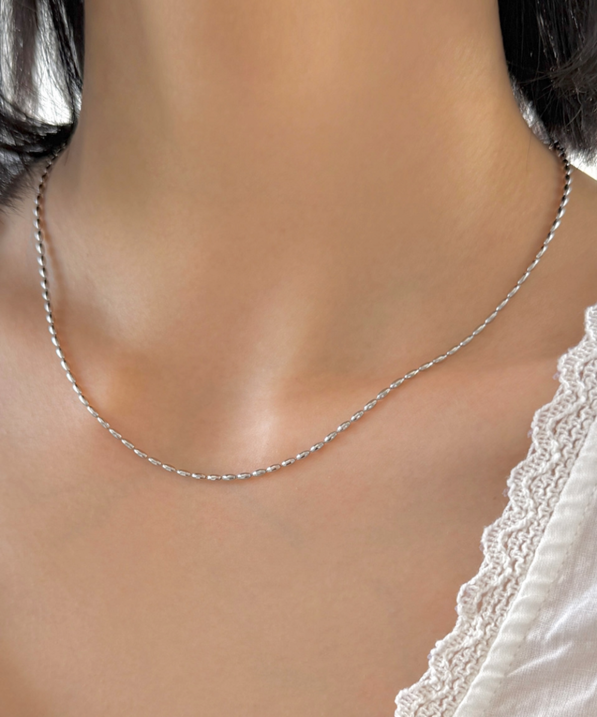 판타스틱 플래닛(FANTASTIC PLANET) mini grain of rice necklace
