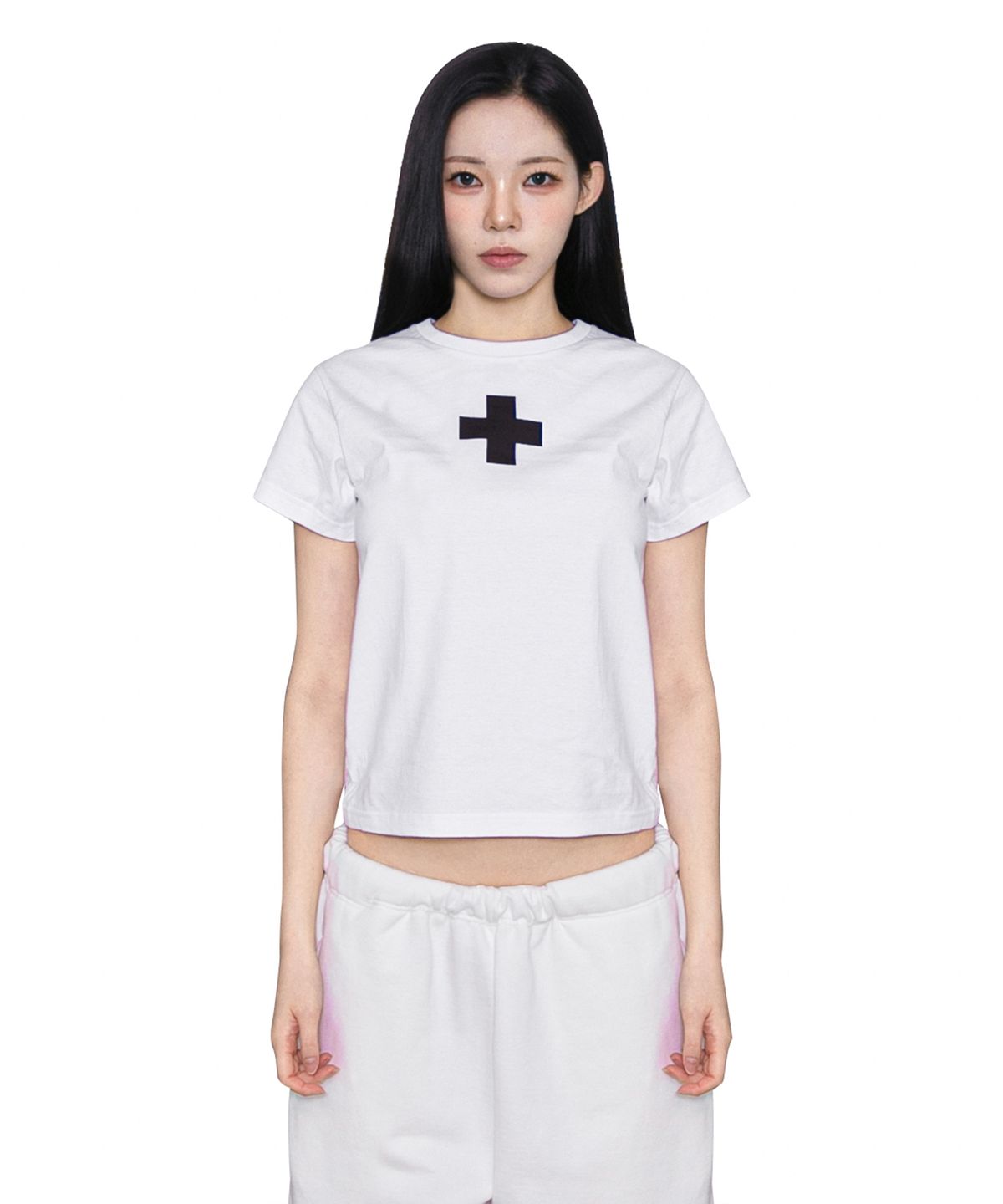 더트(DURT) PLUS CROP TEE (WHITE)