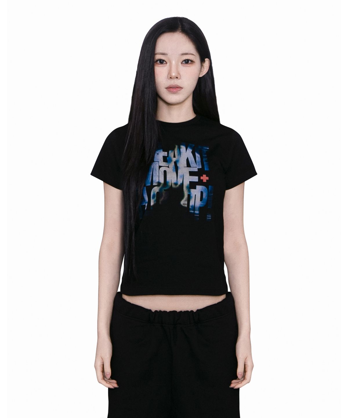 더트(DURT) MOVE CROP TEE (BLACK)