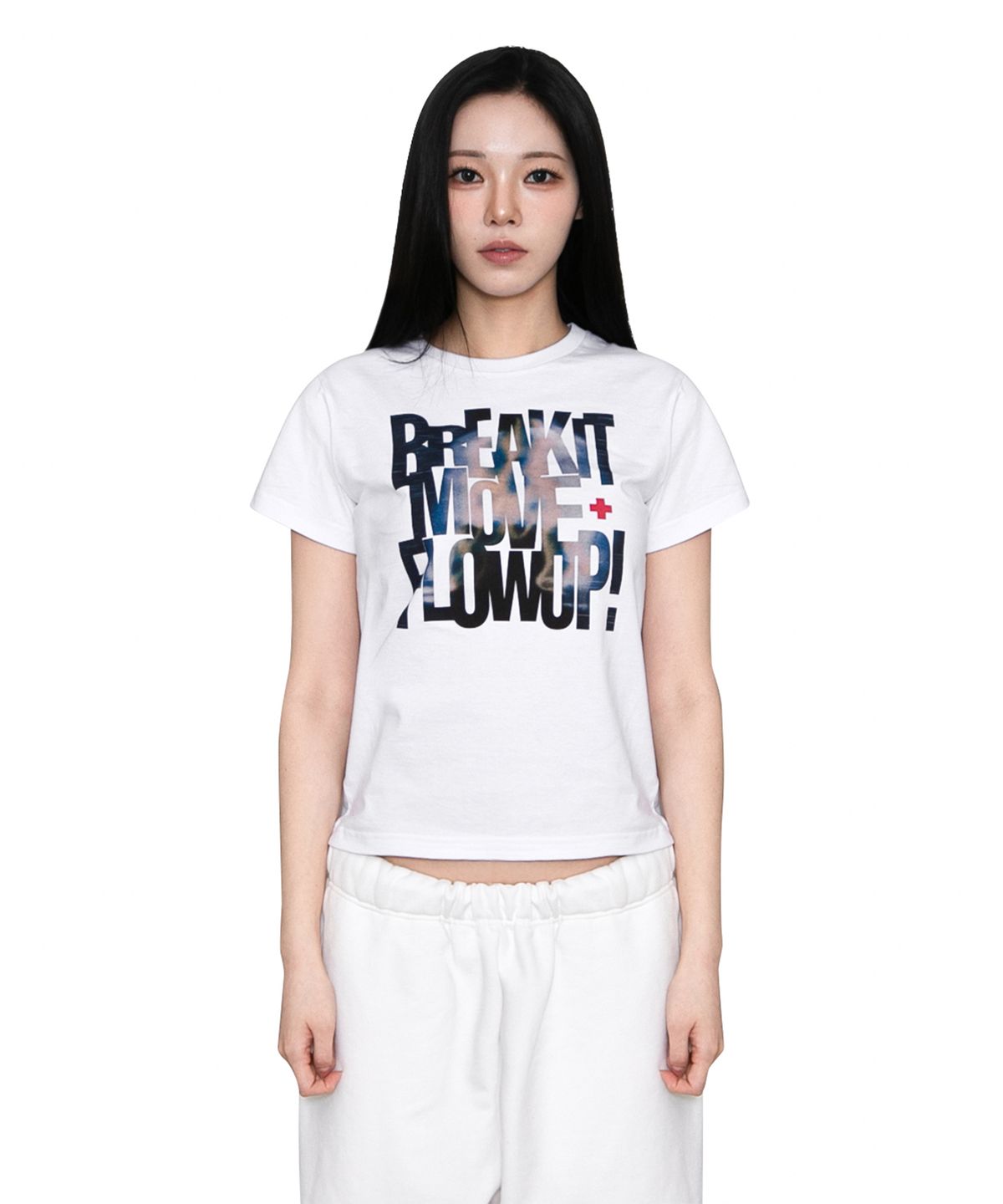 더트(DURT) MOVE CROP TEE (WHITE)