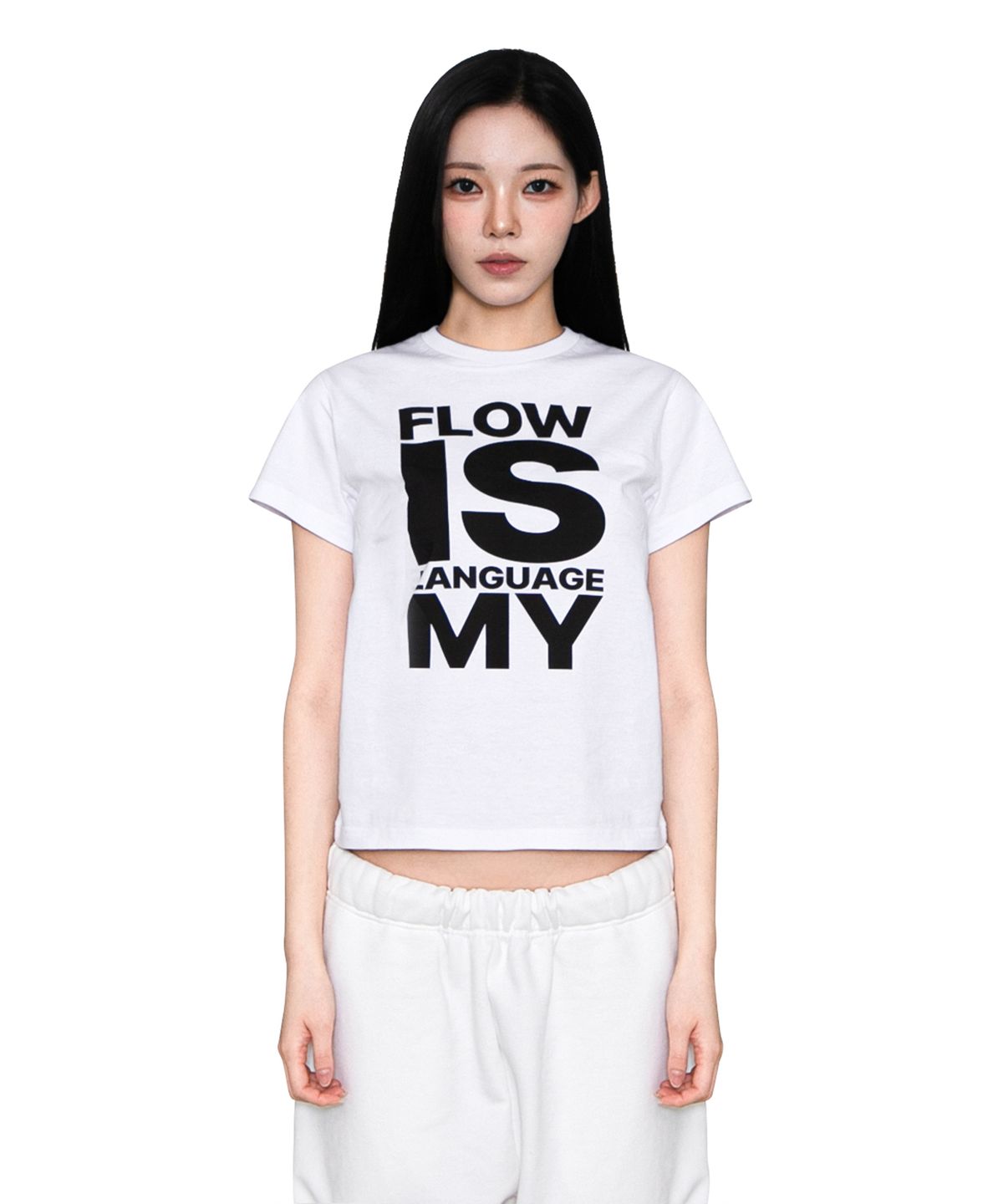 더트(DURT) FLOW CROP TEE (WHITE)