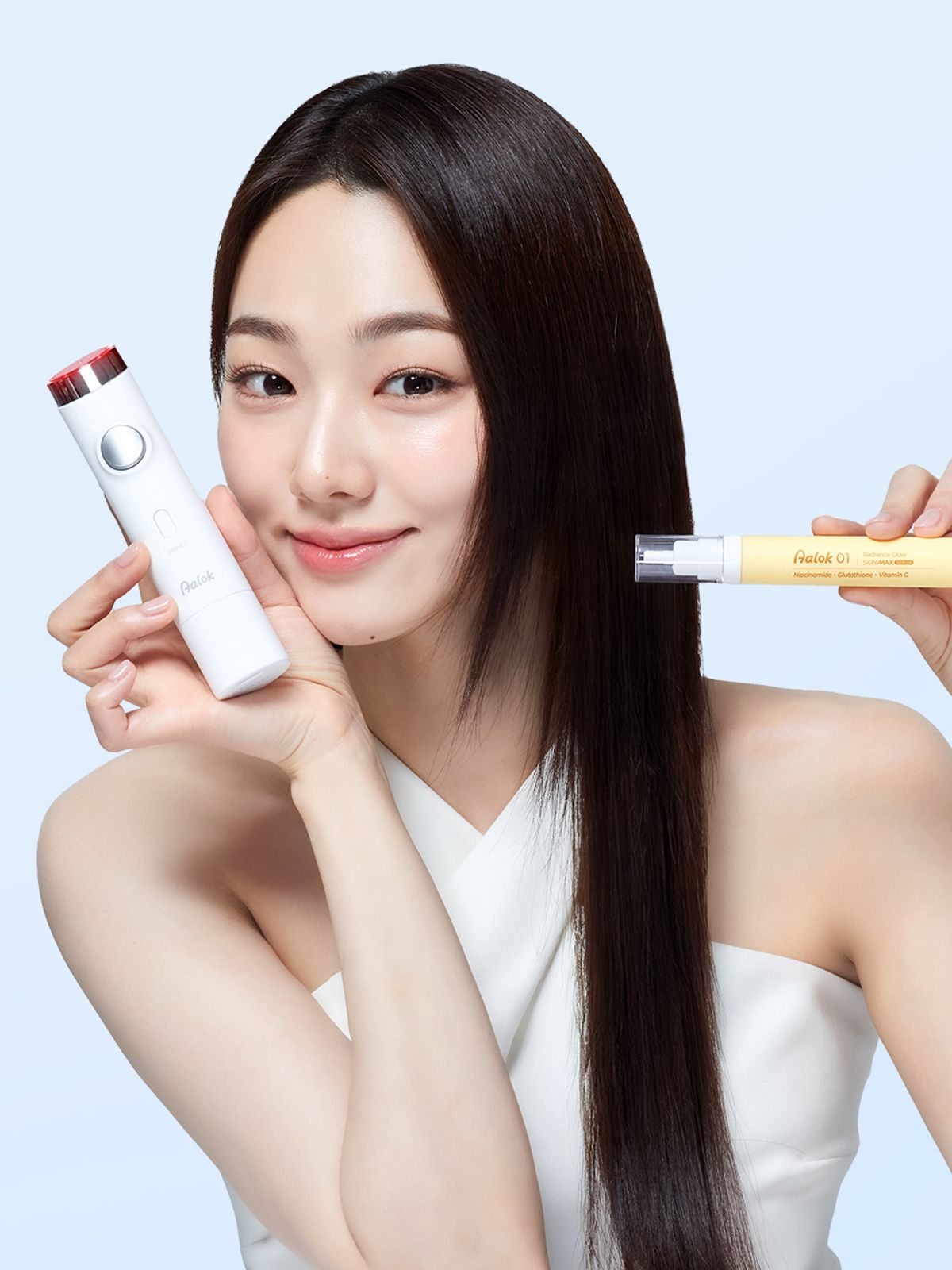 알록(AALOK) (세럼 1종 선택)스킨맥스 세럼디바이스 광채 화잘먹 디바이스