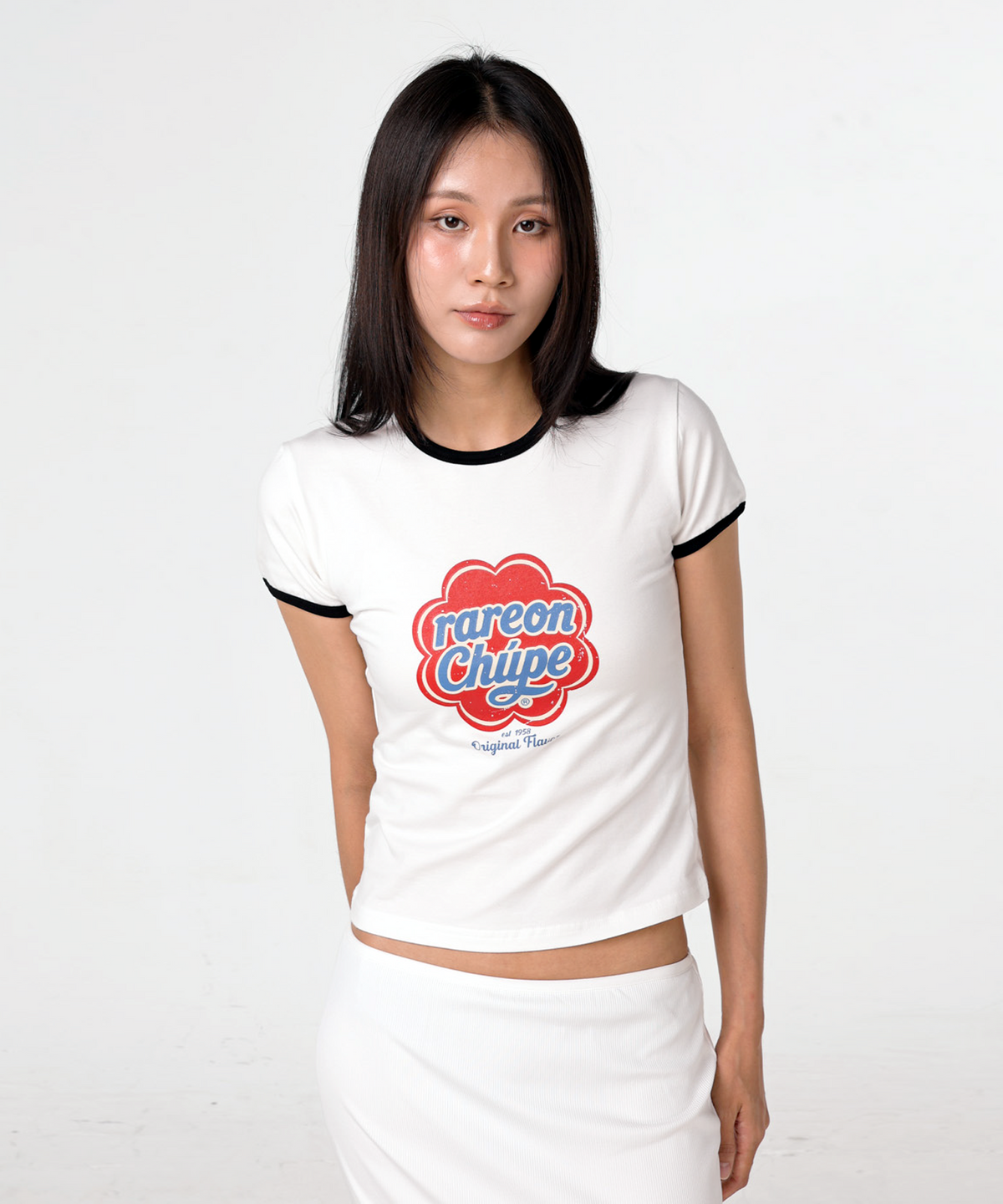 레어 온 레어(RARE ON RARE) Flavor Ringer t-shirts (black)