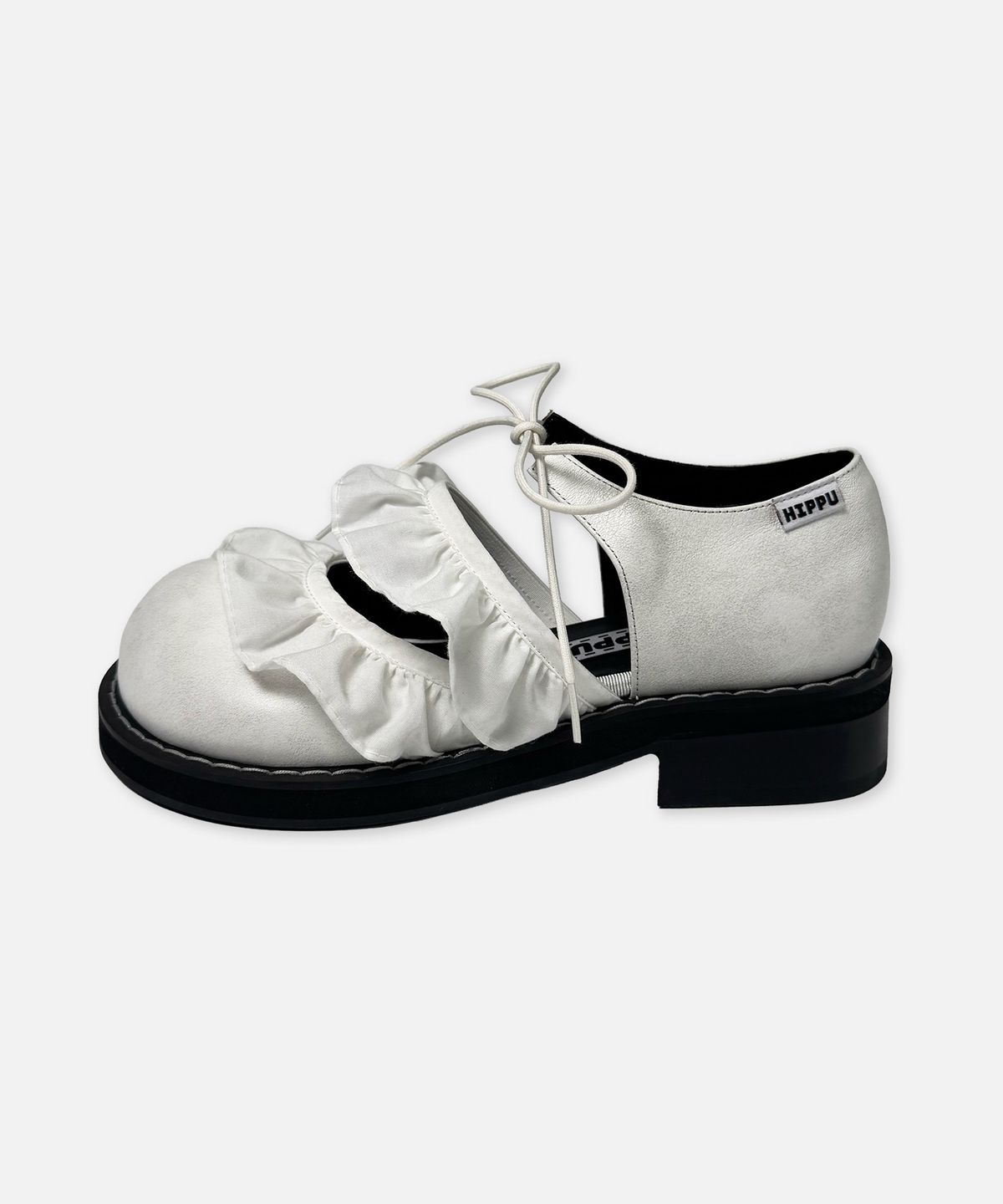 히푸(hippu) Double Lace Shoes White