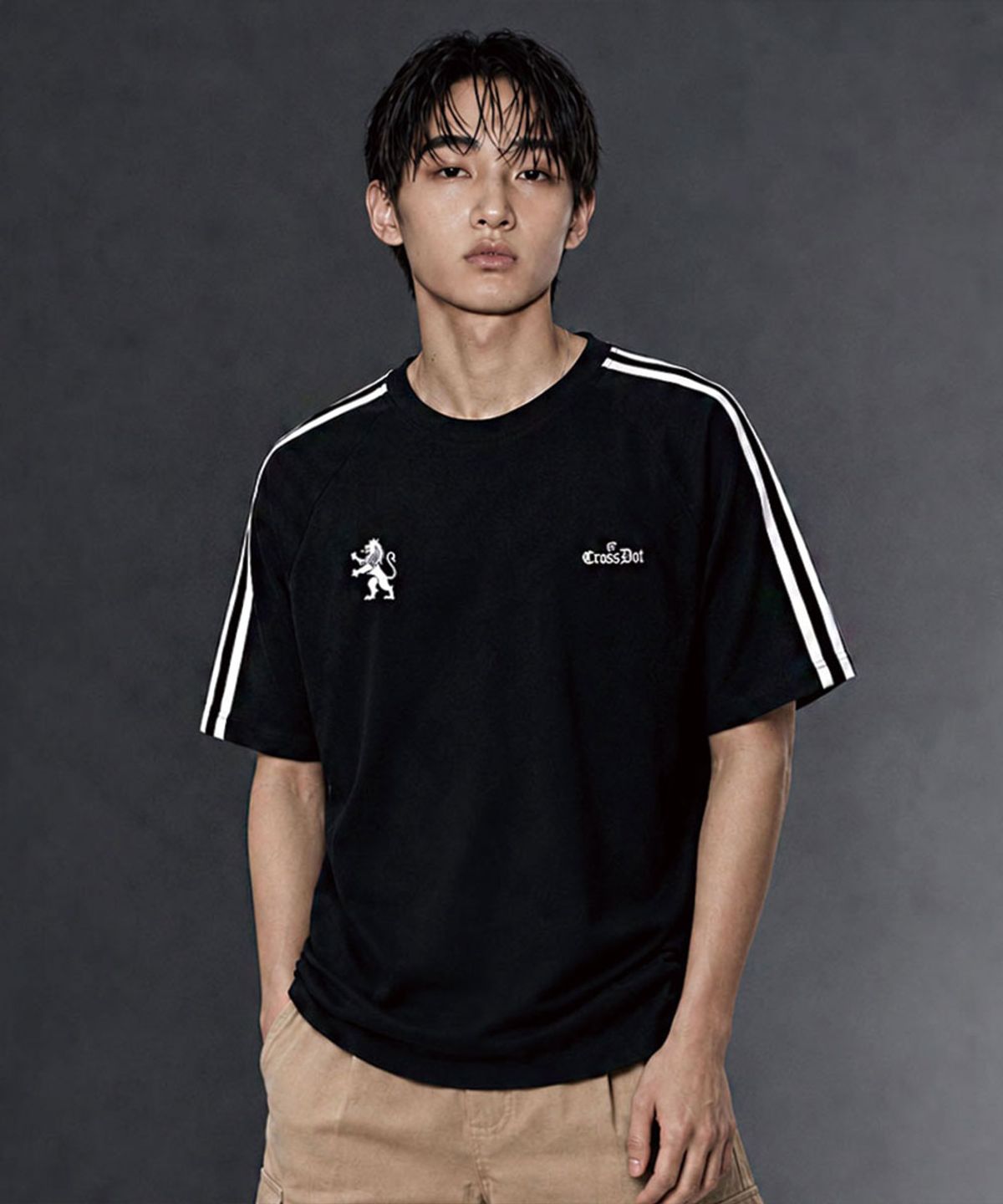 크로스닷(CROSSDOT) 로얄 트랙 브이넥 반팔티셔츠 4 Color [CRSV_1003]