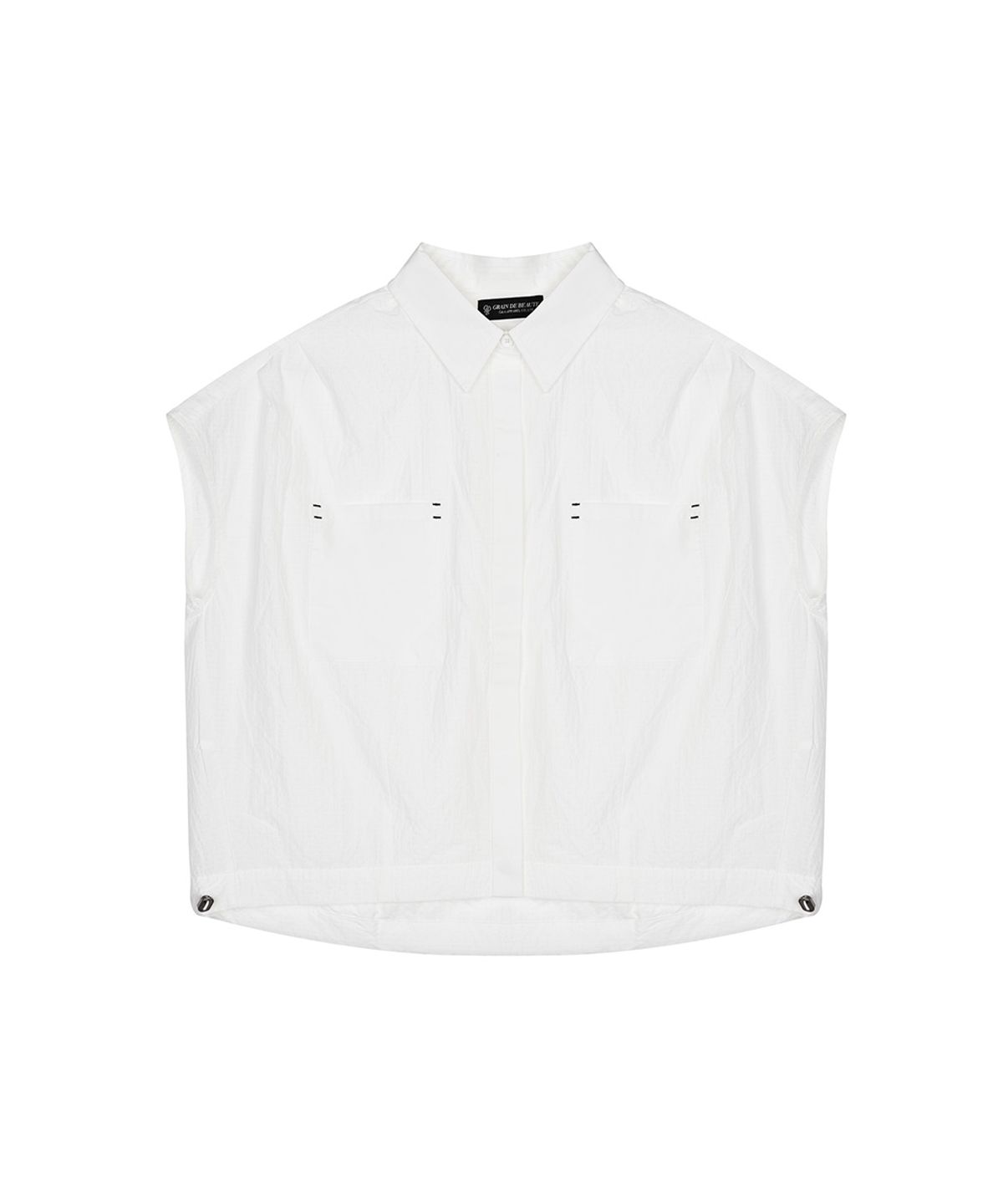 그랭드보떼(GRAIN DE BEAUTE) EVE BARTACK BLOUSE [WHITE]
