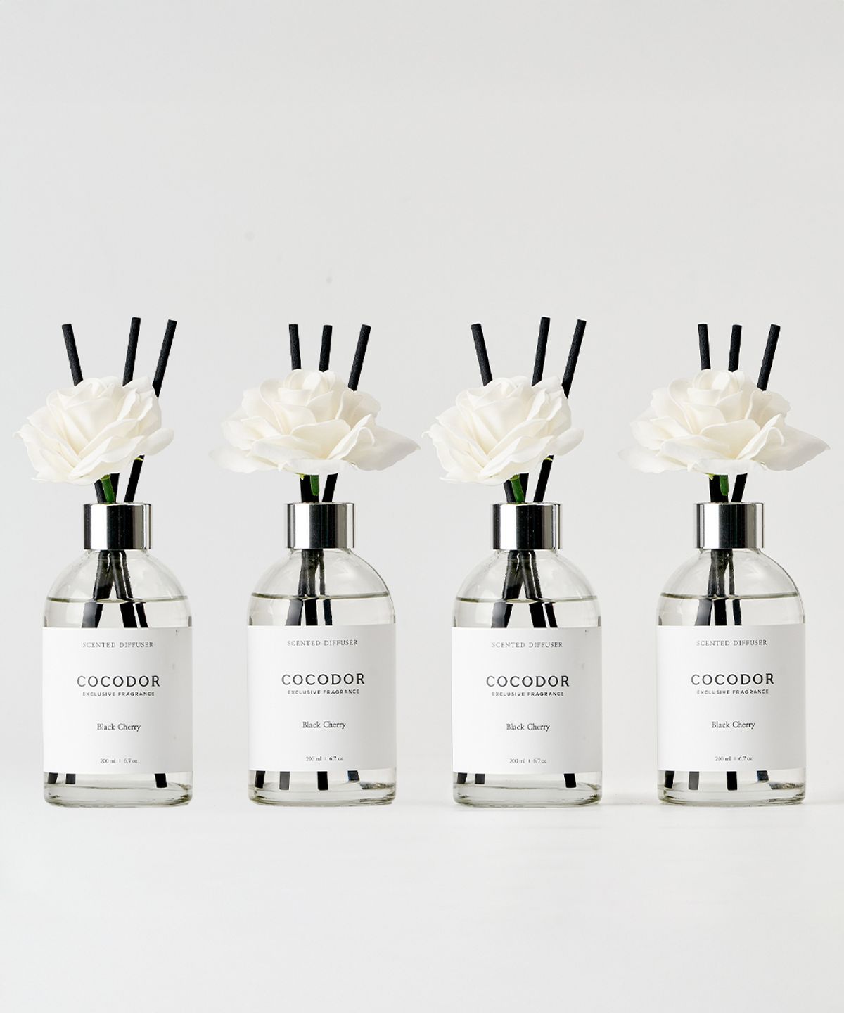 코코도르(COCODOR) 화이트라벨 디퓨저 200ml X 4개 + 데코스틱 X 4개