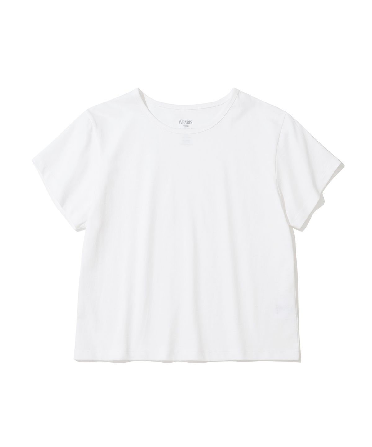 웨어리즈(WEARIS) 크롭 숏 슬리브 티셔츠