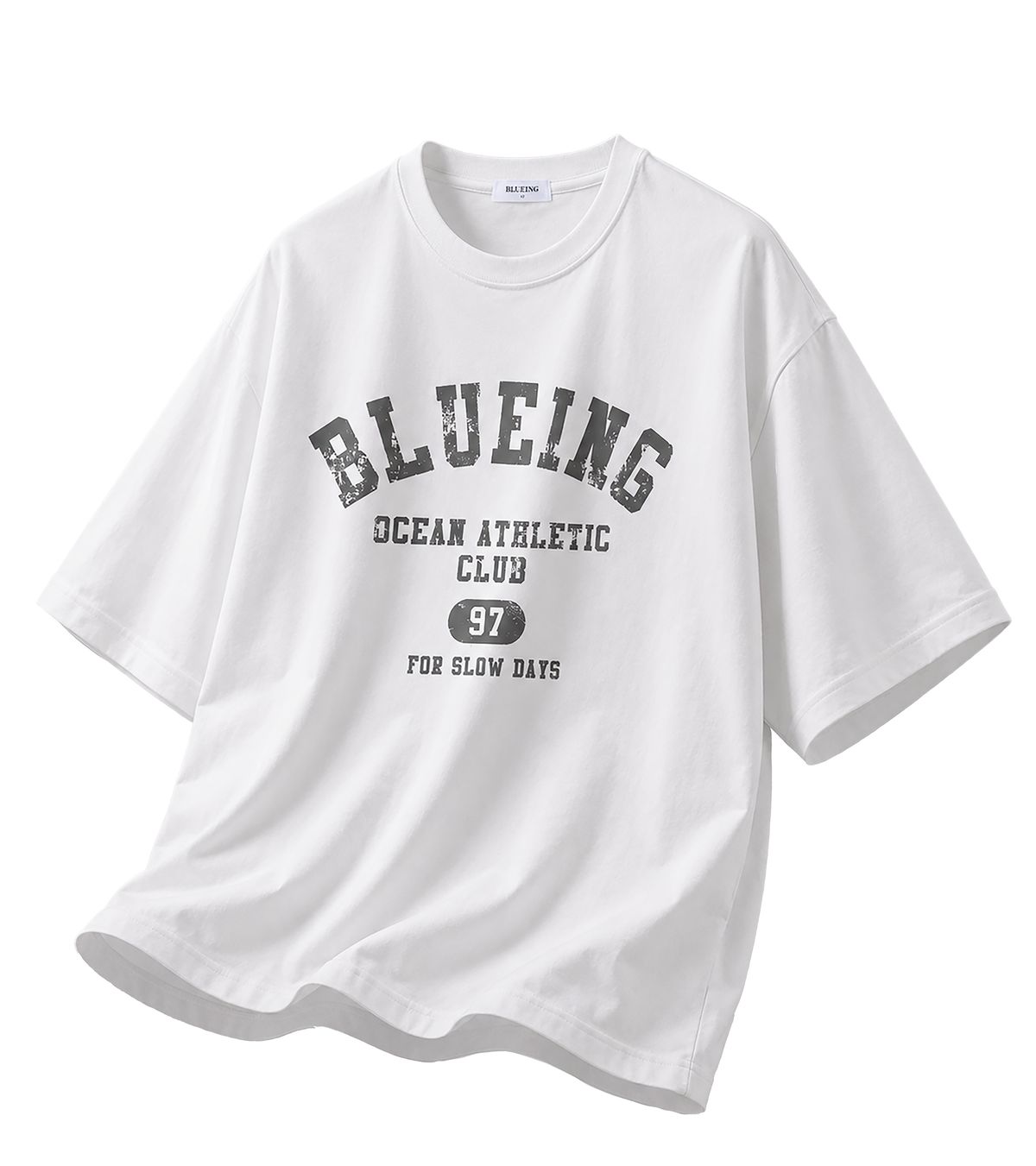 블루잉(BLUEING) BLUEING ATHLETIC GRAPHIC TEE[WHIITE]