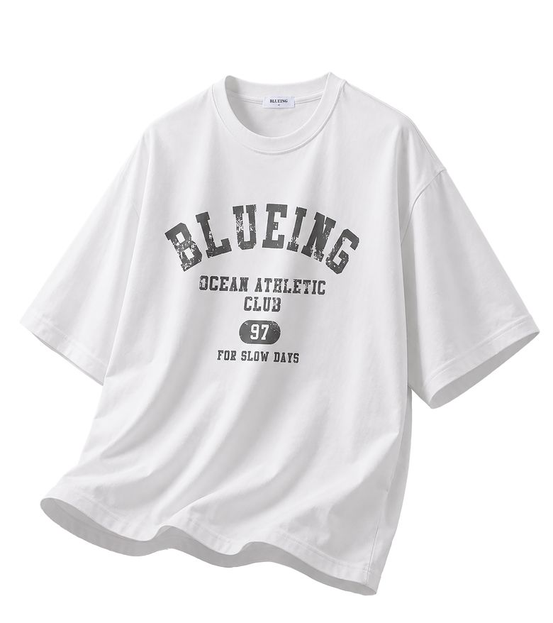 BLUEING ATHLETIC GRAPHIC TEE[WHIITE]