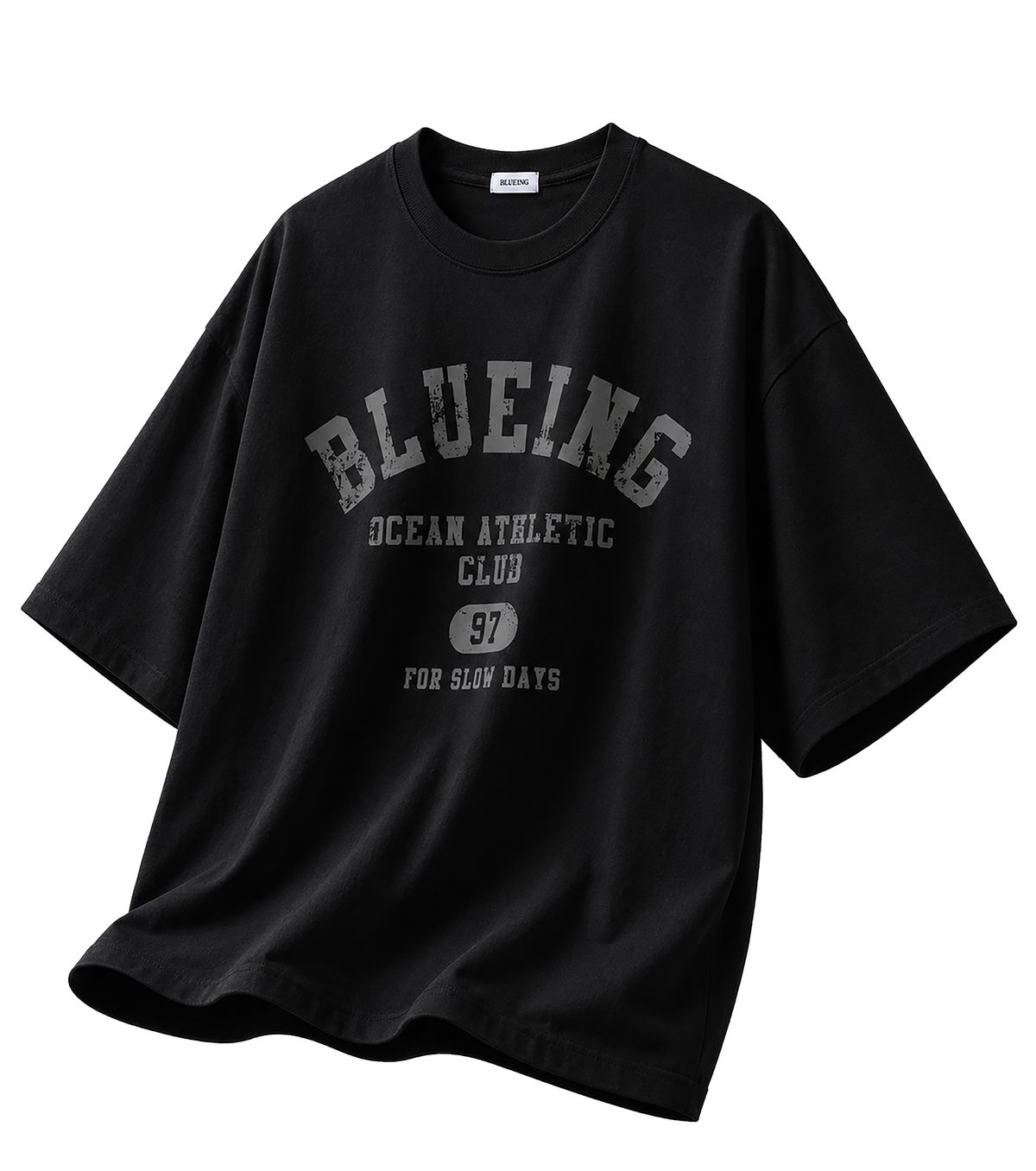 블루잉(BLUEING) BLUEING ATHLETIC GRAPHIC TEE[BLACK]