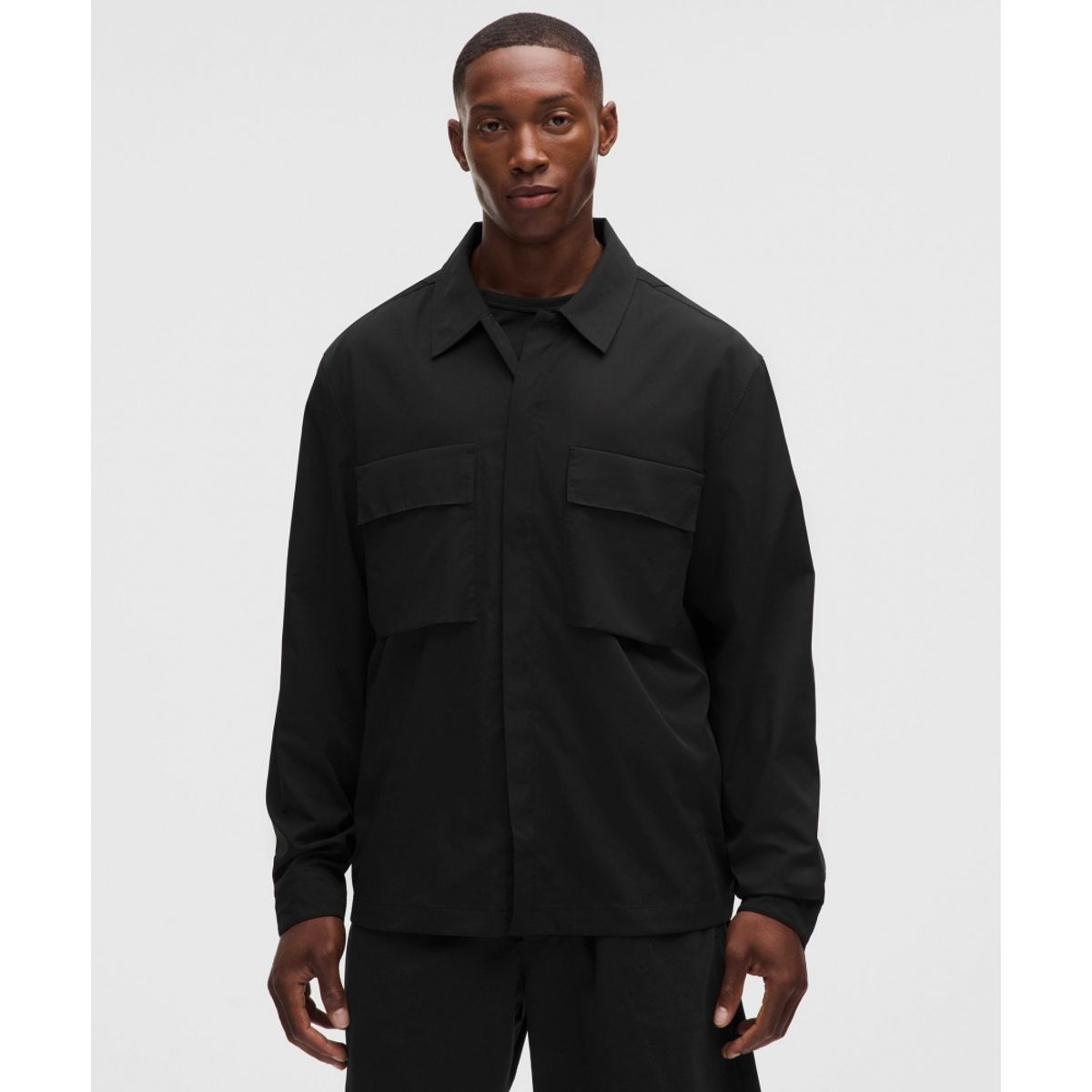 룰루레몬(LULULEMON) 언셰이큰 롱슬리브 칼라드 셔츠  BLK