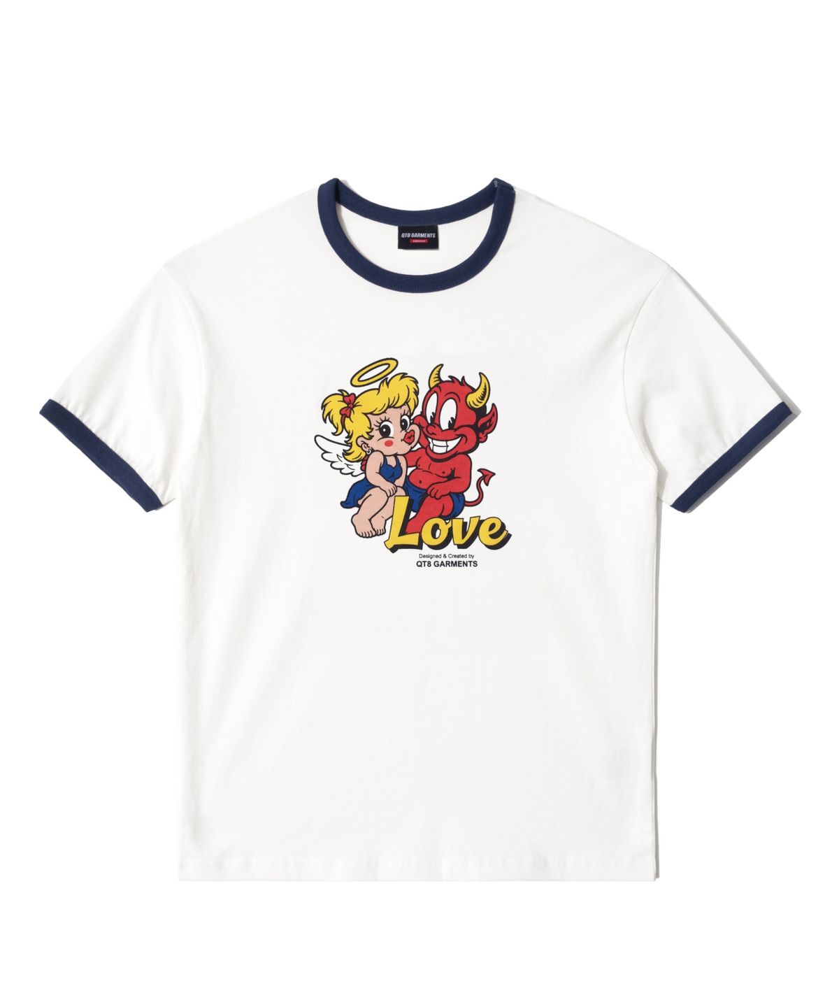 큐티에잇 가먼츠(QT8 GARMENTS) LB Love Ringer Tee (Navy)