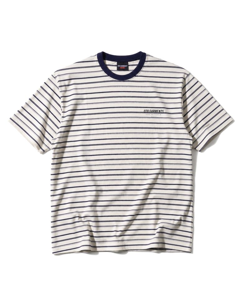 LB Stripe Simple Logo Washed Tee (Ivory)