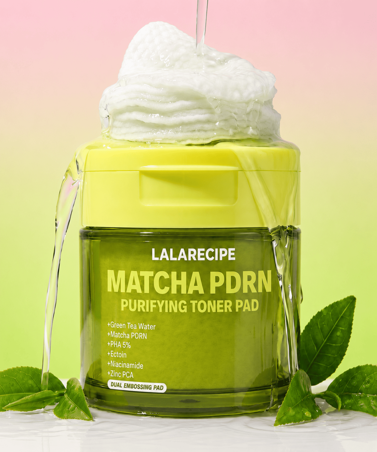 라라레서피(LALARECIPE) 말차 PDRN 퓨리파잉 토너 패드