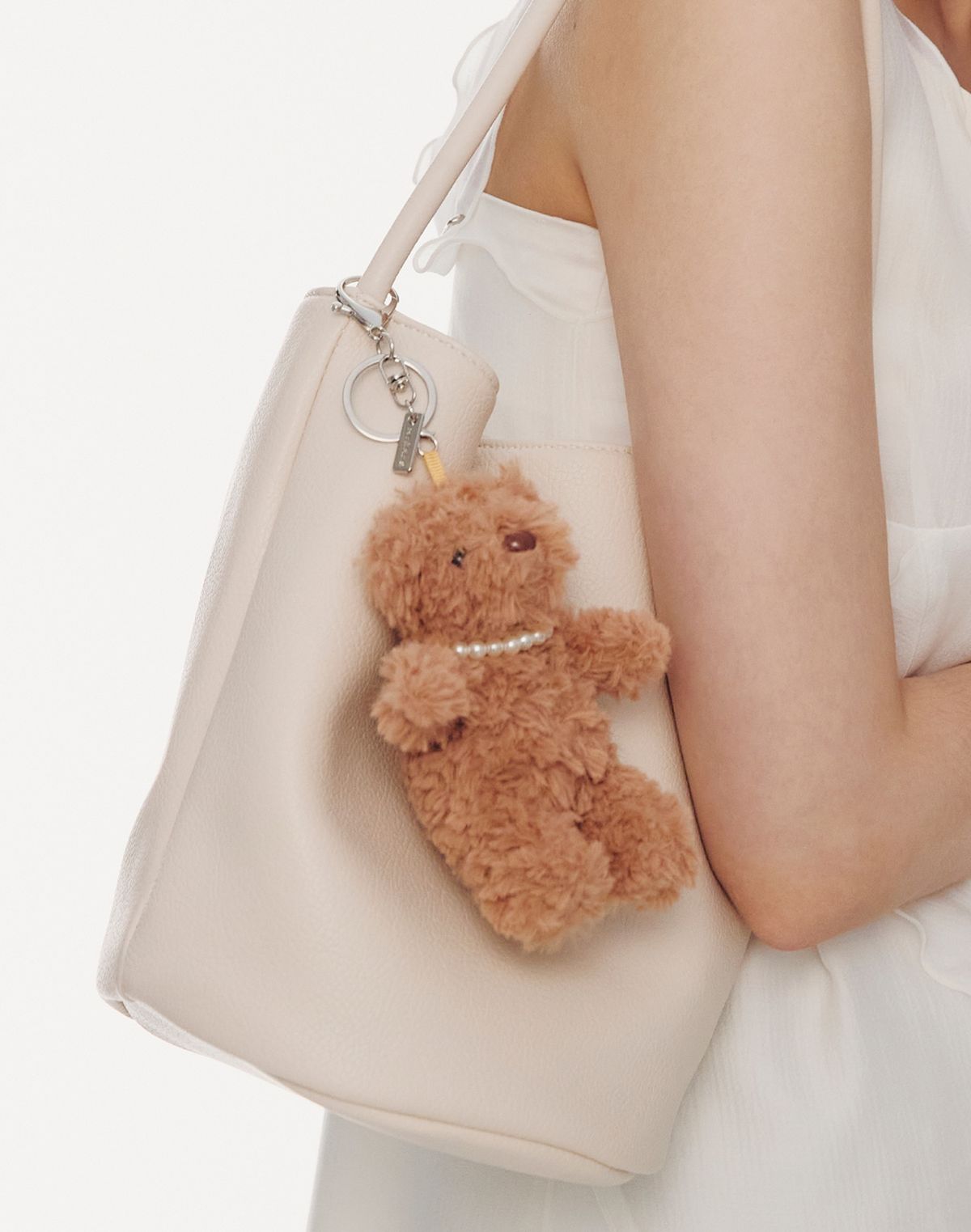 이에르로르(HYERES LOR) H프렌즈 테디 베어 키링 브라운 HL0K66032BRXXX