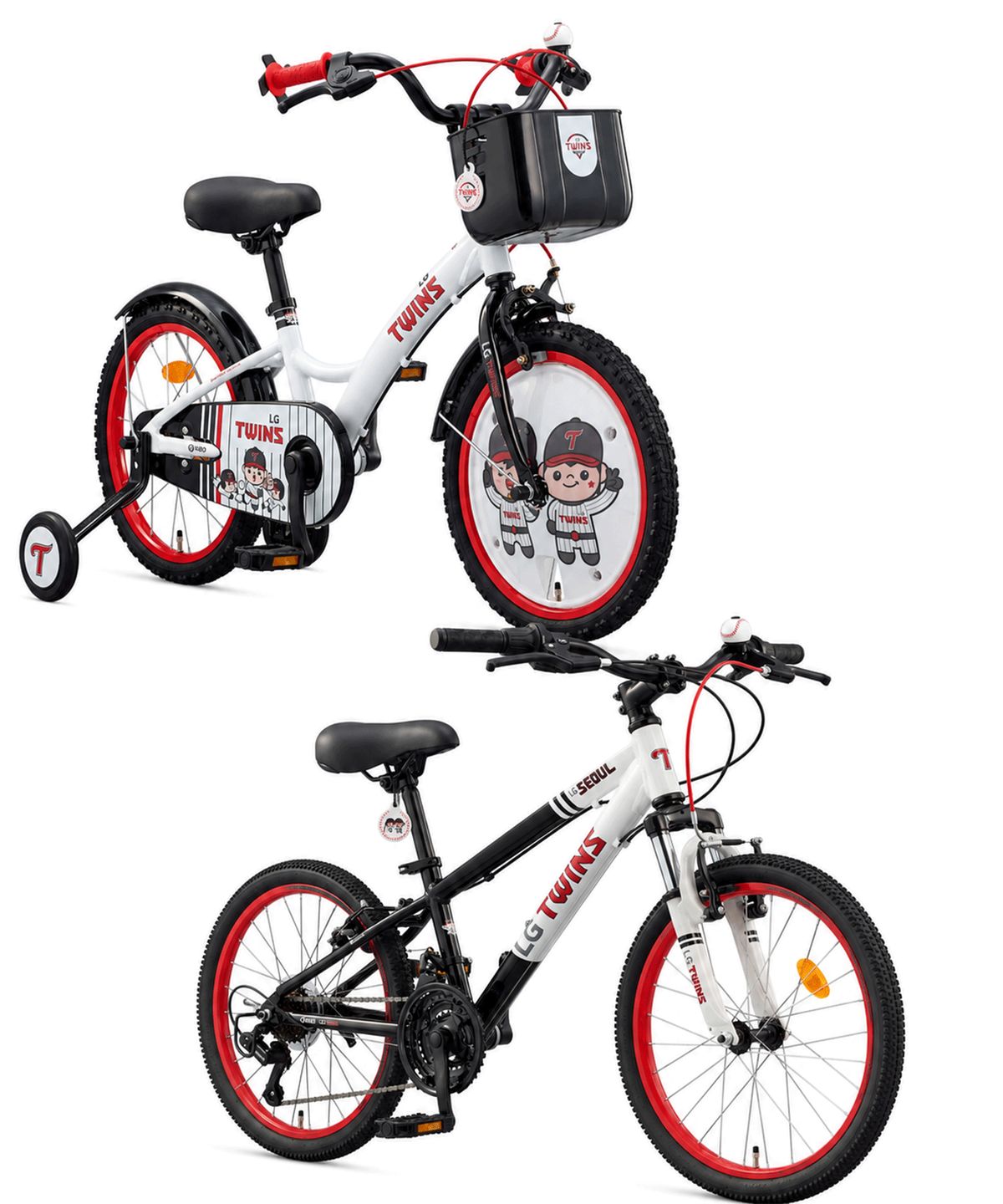 삼천리자전거(SAMCHULY BICYCLE) [삼천리 x KBO 콜라보/사은품 3종 증정] KBO LG 트윈스 18인치 , 22인치 100% 완조립 아동용 자전거