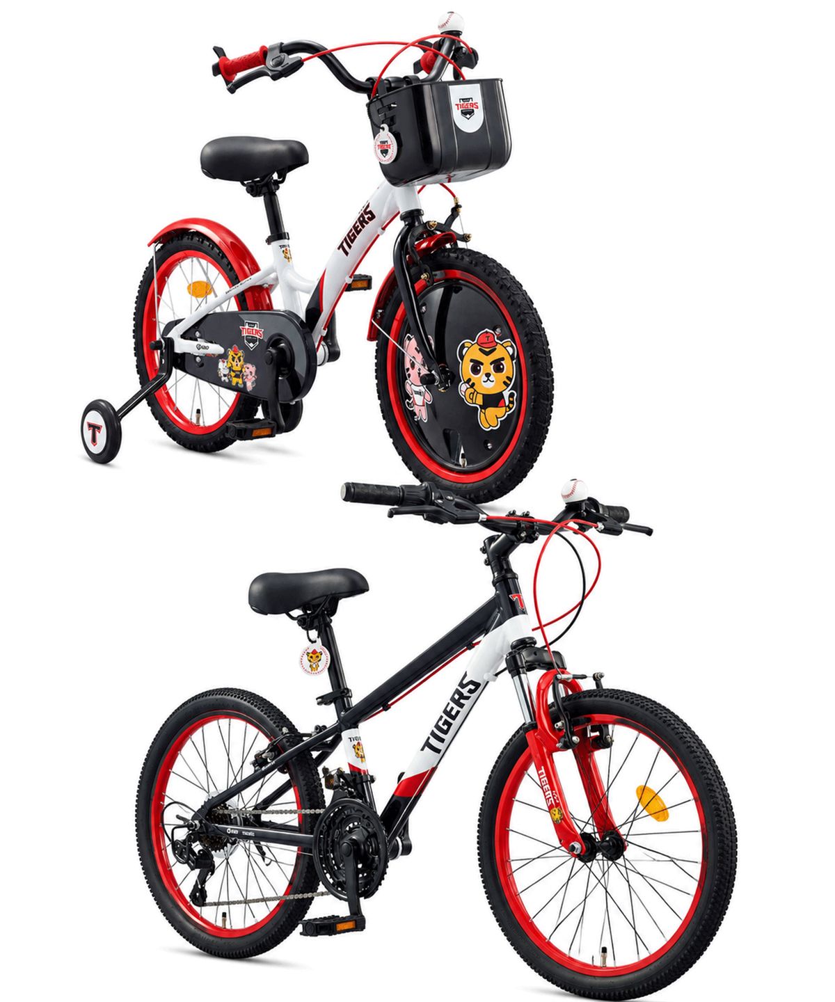 삼천리자전거(SAMCHULY BICYCLE) [삼천리 x KBO 콜라보/사은품 3종 증정] KBO 기아 타이거즈 18인치 , 22인치 100% 완조립 아동용 자전거