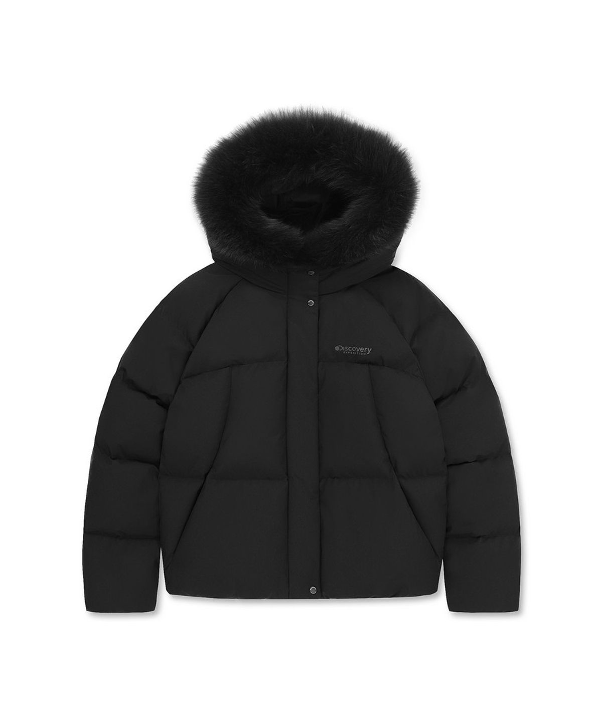 디스커버리 익스페디션(DISCOVERY EXPEDITION) 여성 켈리 구스다운 숏패딩 (BLACK)