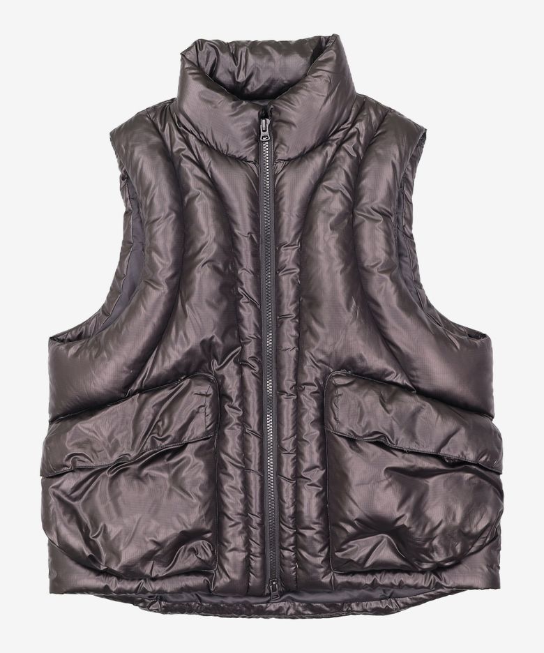 [oam.factory X ILCORSO] 플로우 구스 다운 베스트 블랙 IEJU3F702BK M