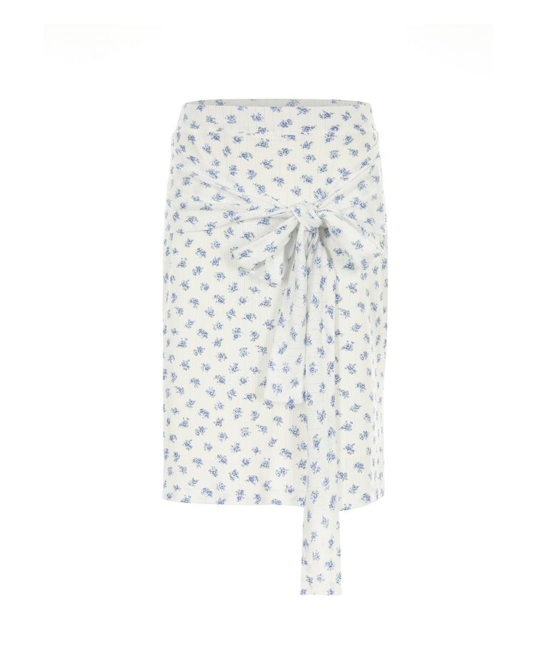 Floral tie skirt 004