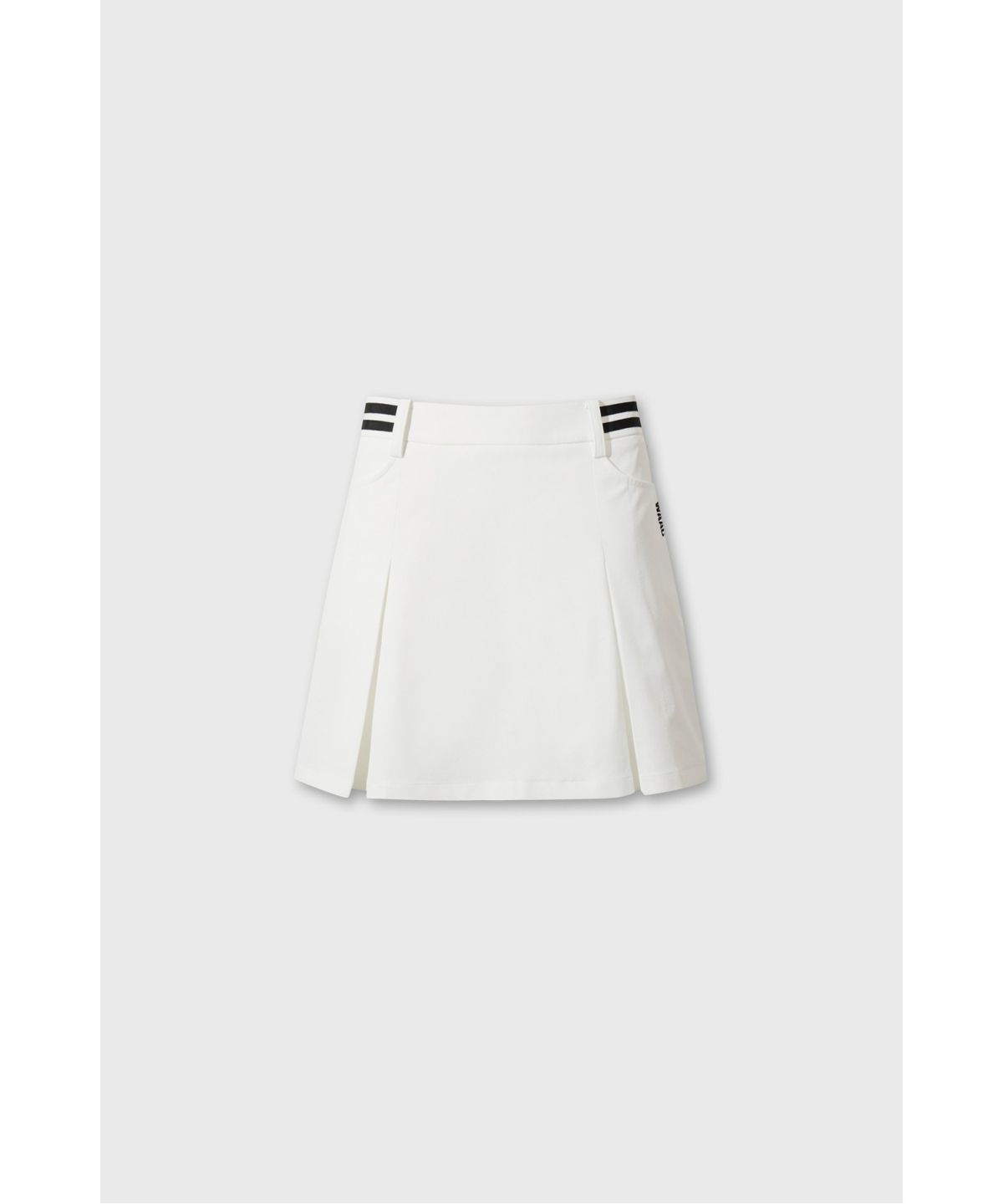 왁(WAAC) Unbalanced line pleats skort WWKCM26901IVX