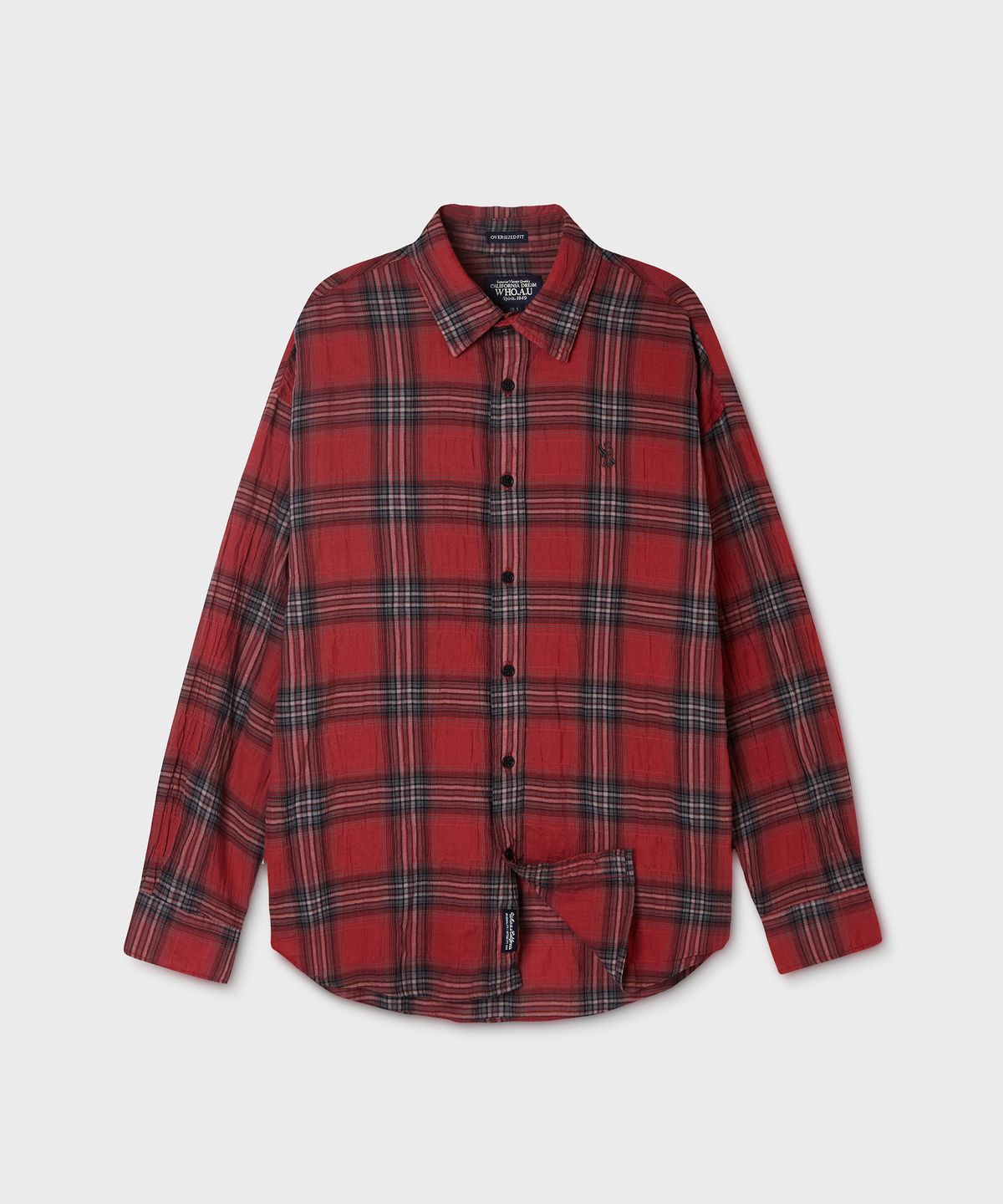 후아유(WHO.A.U) Sheer Check Shirts (F) / WHYCG3721F