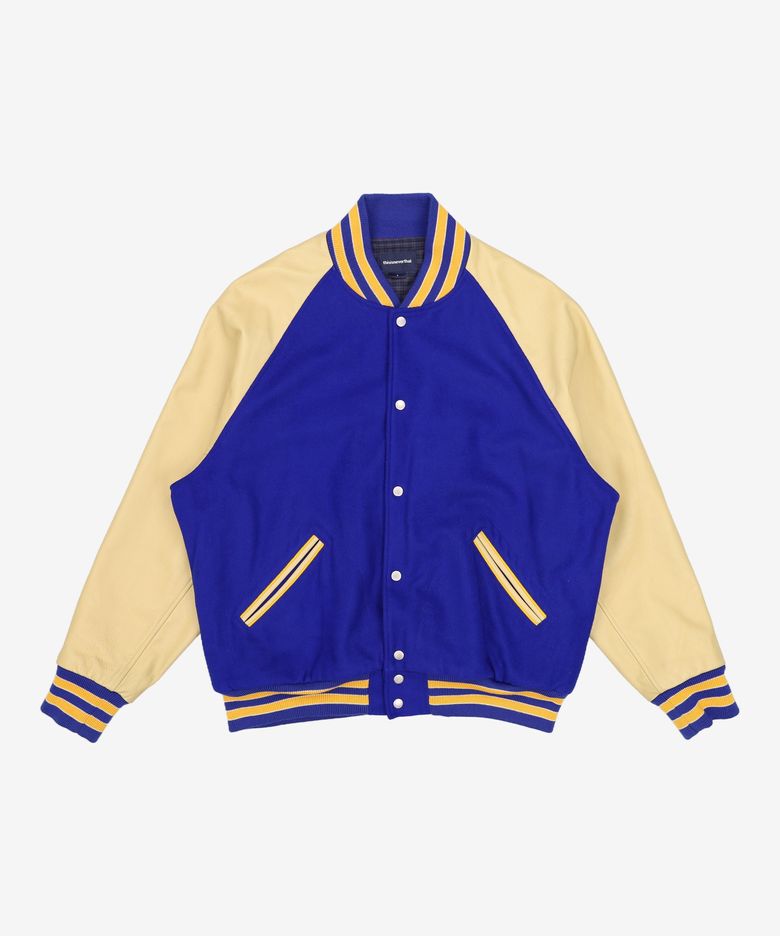 Raglan Varsity Jacket Blue L