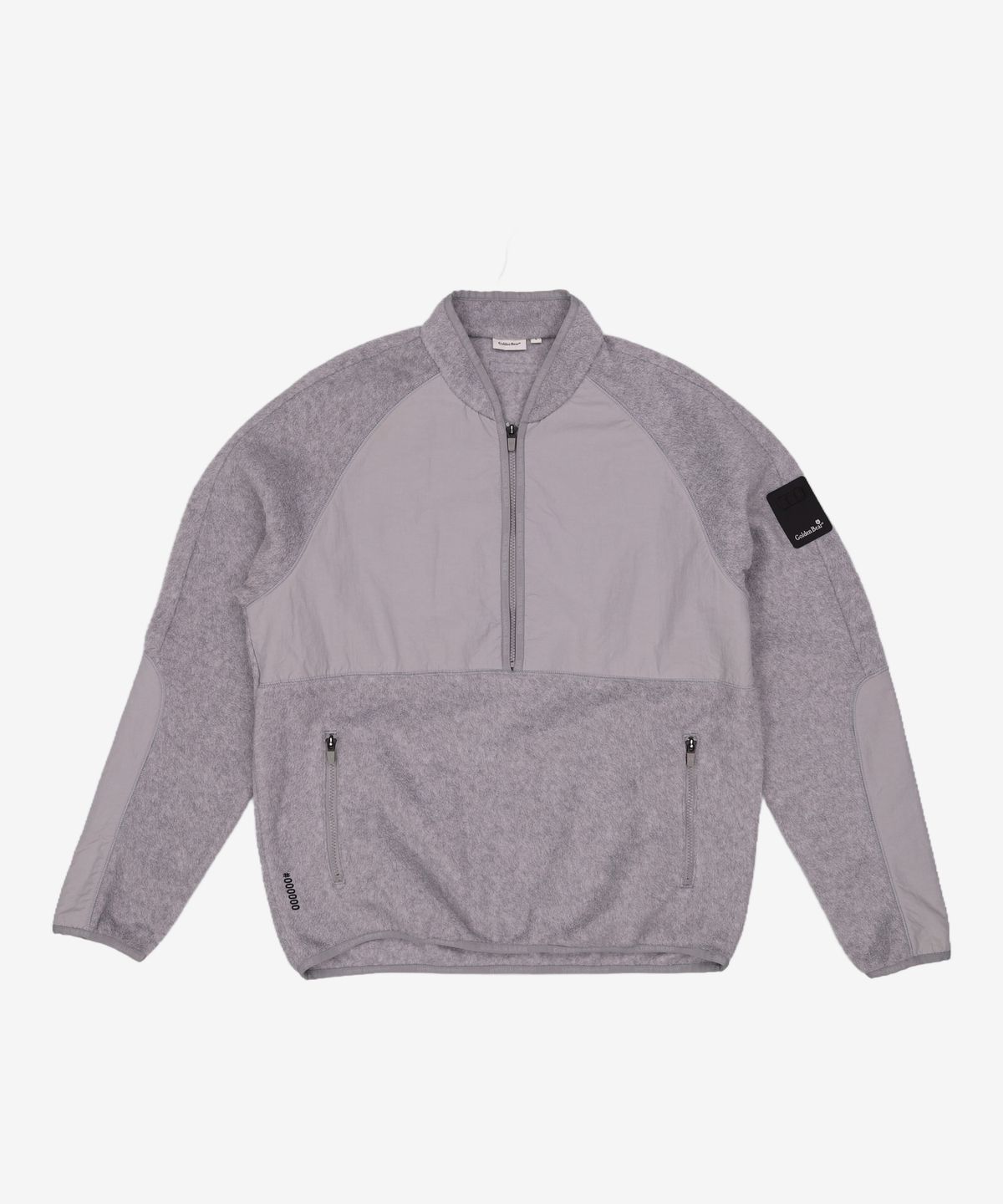 골든베어(GOLDEN BEAR) Stand Collar Hybrid Fleece Half Zip-up_G4TAW23561GYX L