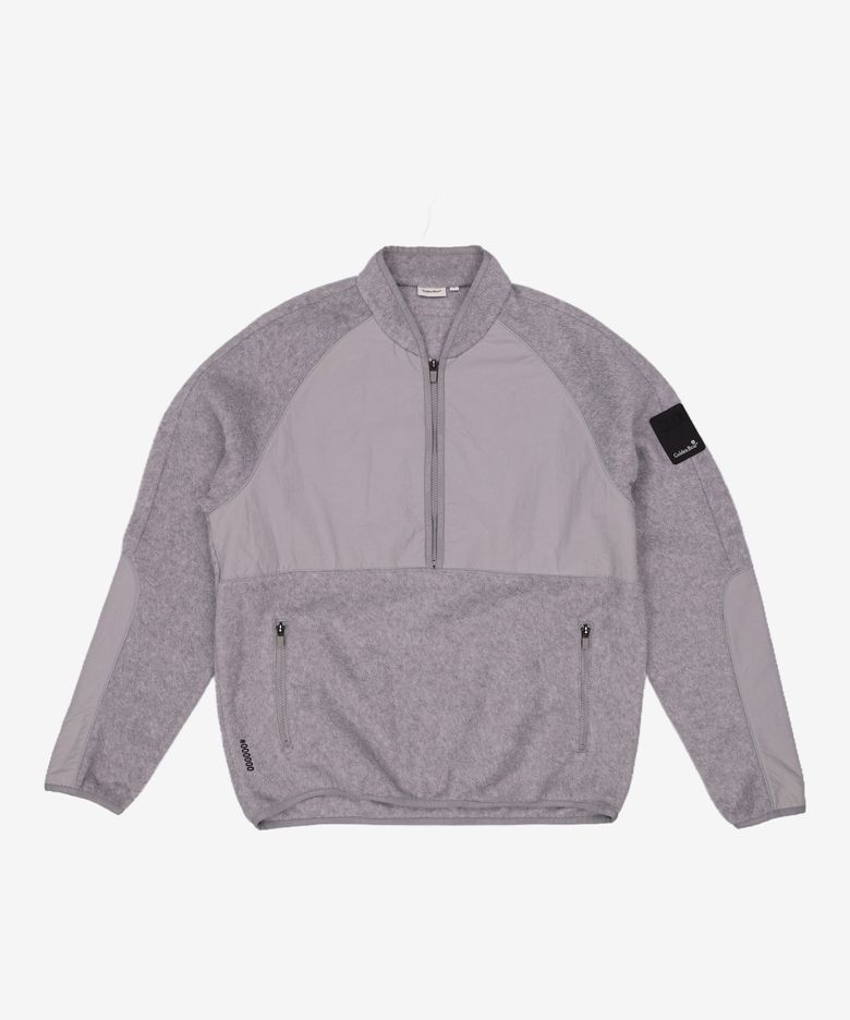 Stand Collar Hybrid Fleece Half Zip-up_G4TAW23561GYX L