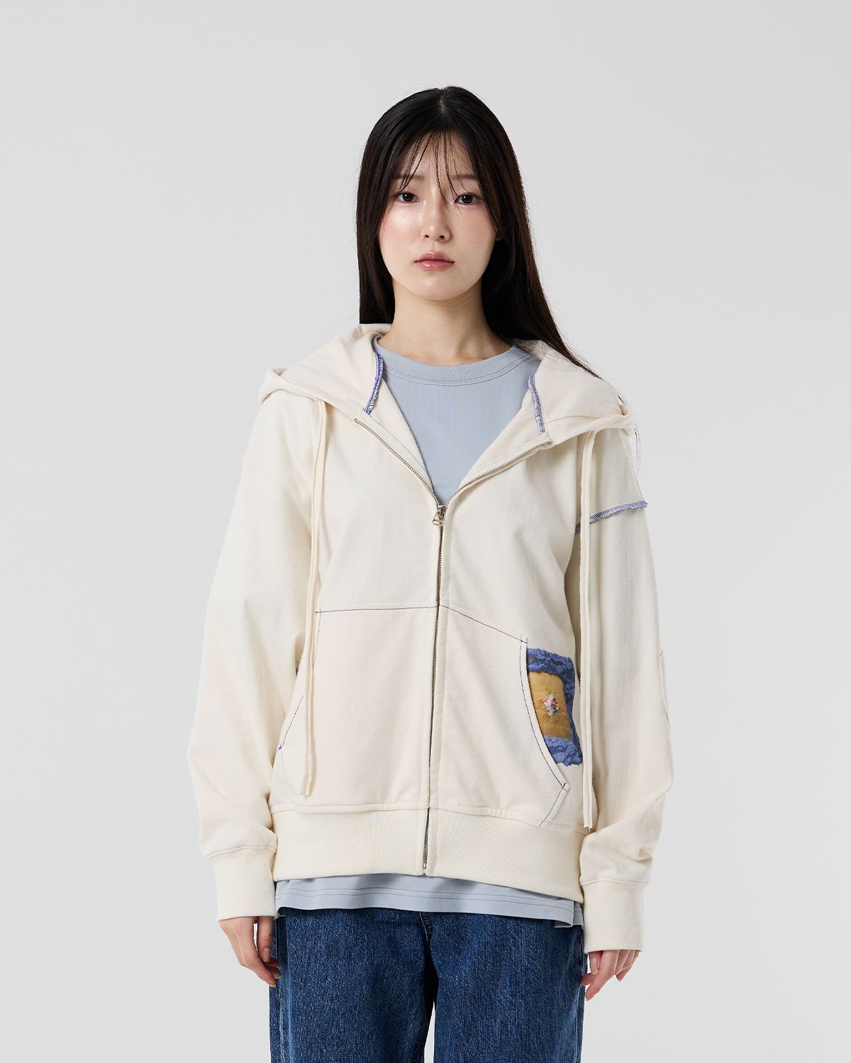 와이쏘씨리얼즈(WHYSOCEREALZ) 흔적과 부활의 유희 zip-up Hoodie