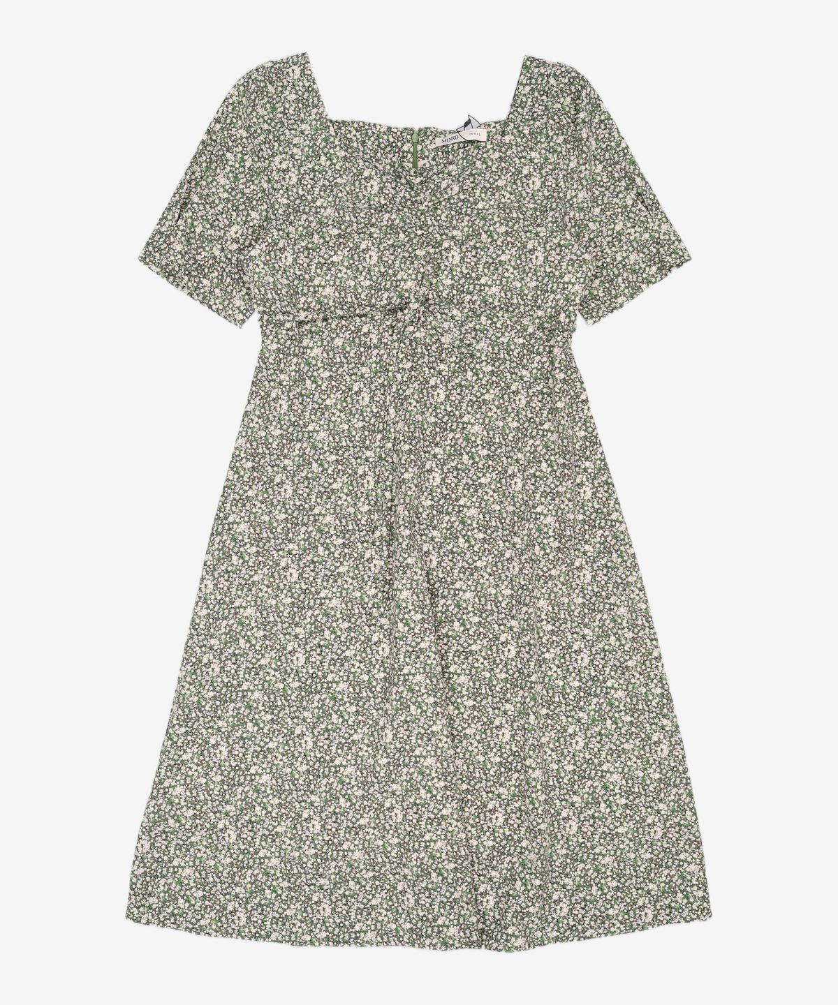 미쏘(MIXXO) 플라워패턴 셔링디테일 원피스 MIWOWB822G L