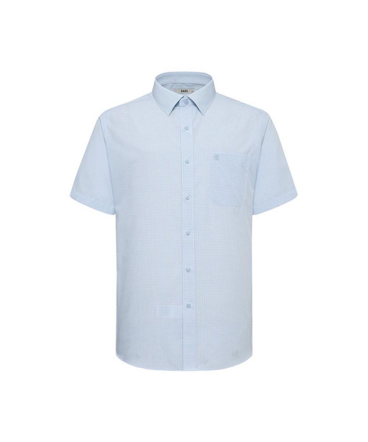 닥스셔츠(DAKS SHIRTS) 케어 면혼방 체크 드레스 반팔셔츠_DMP2SHDL122B1